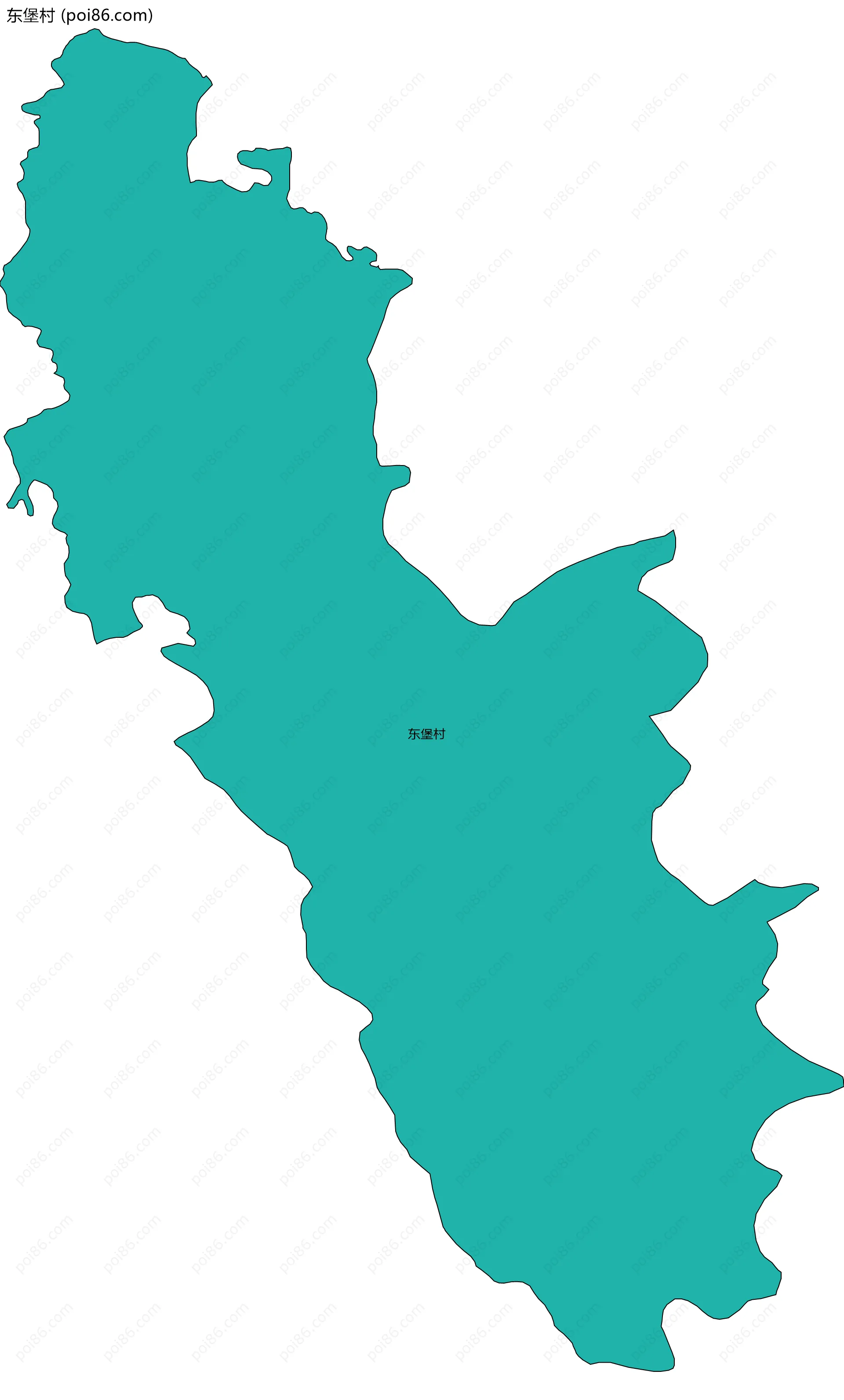 东堡村边界地图