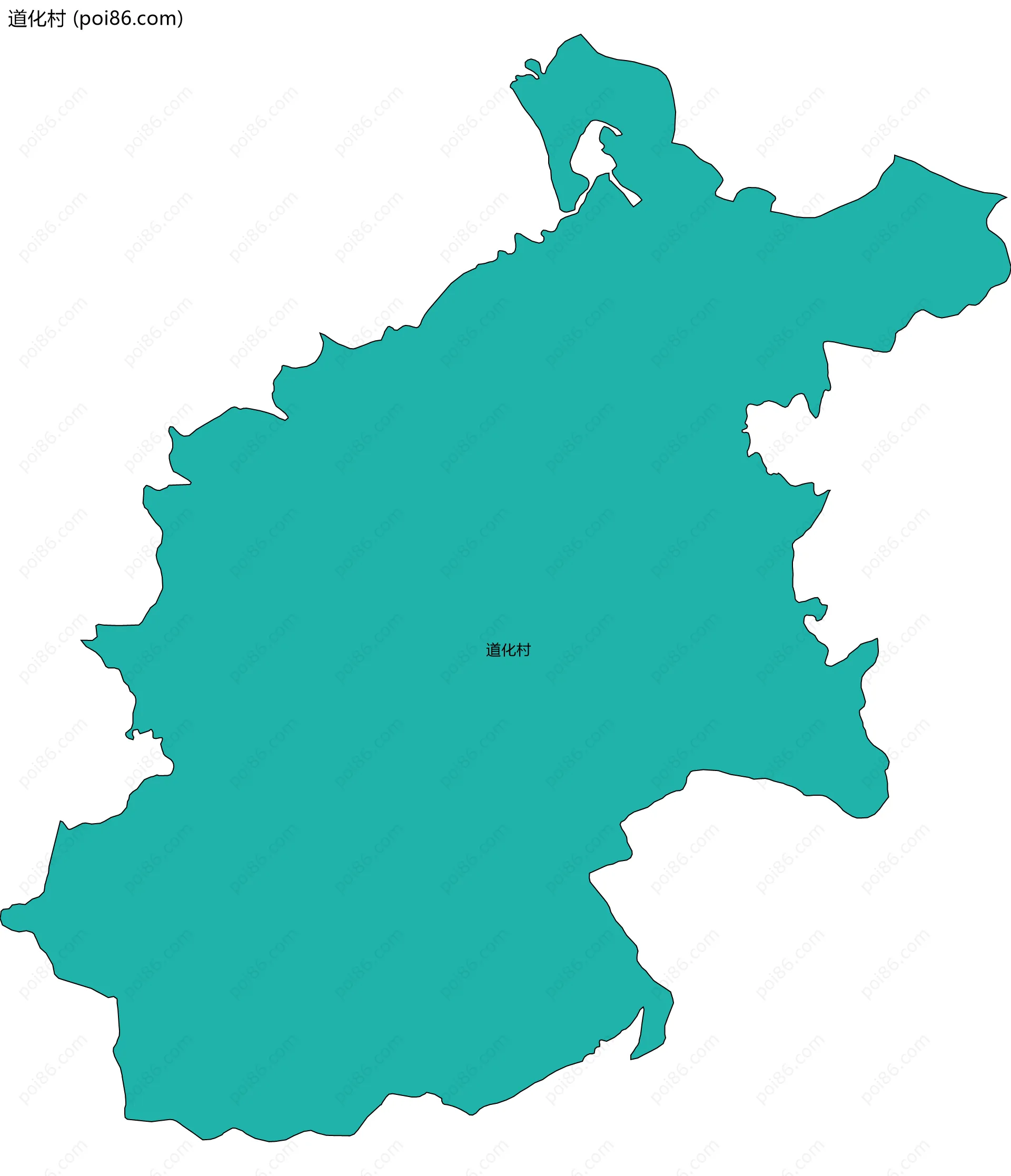 道化村边界地图