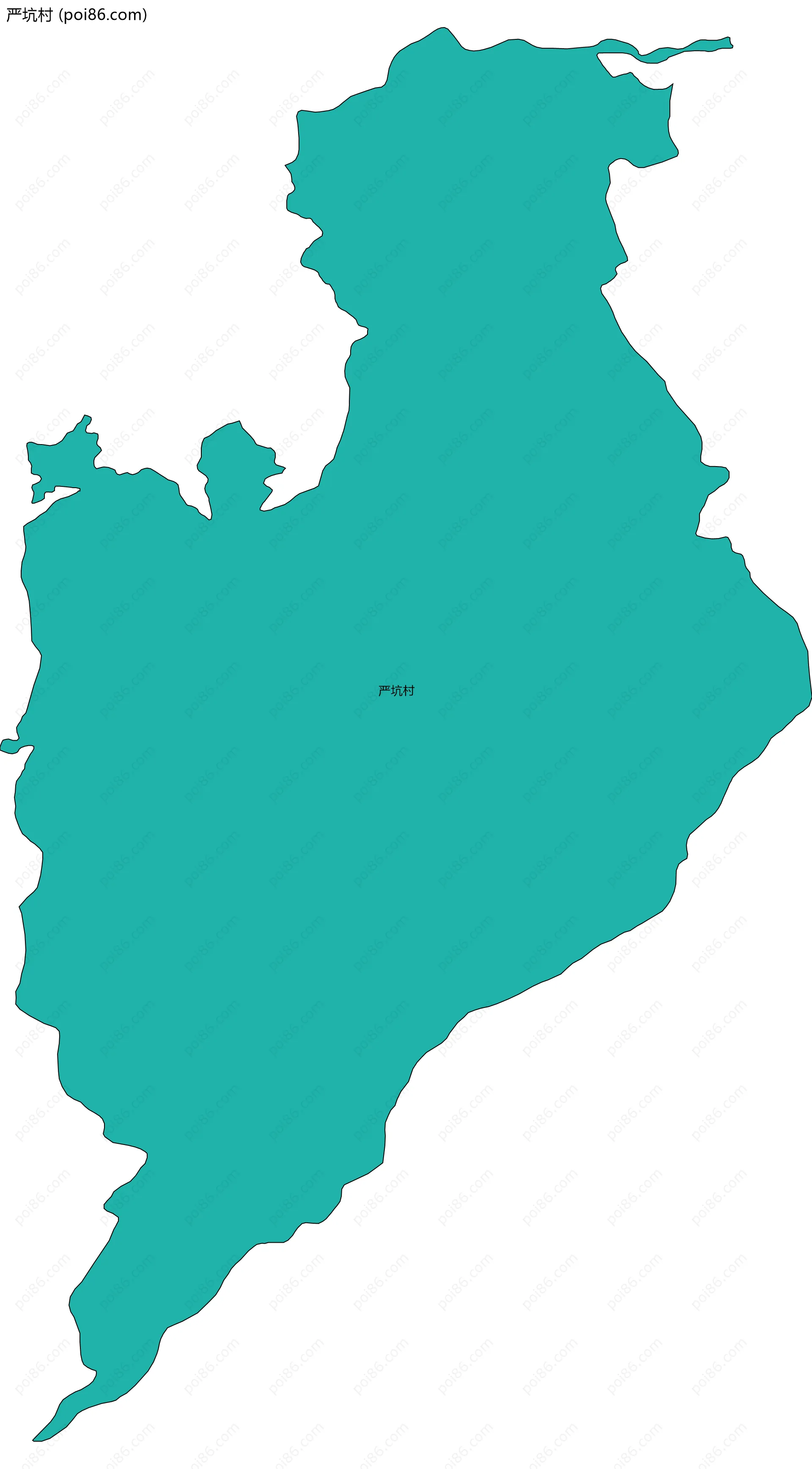 严坑村边界地图