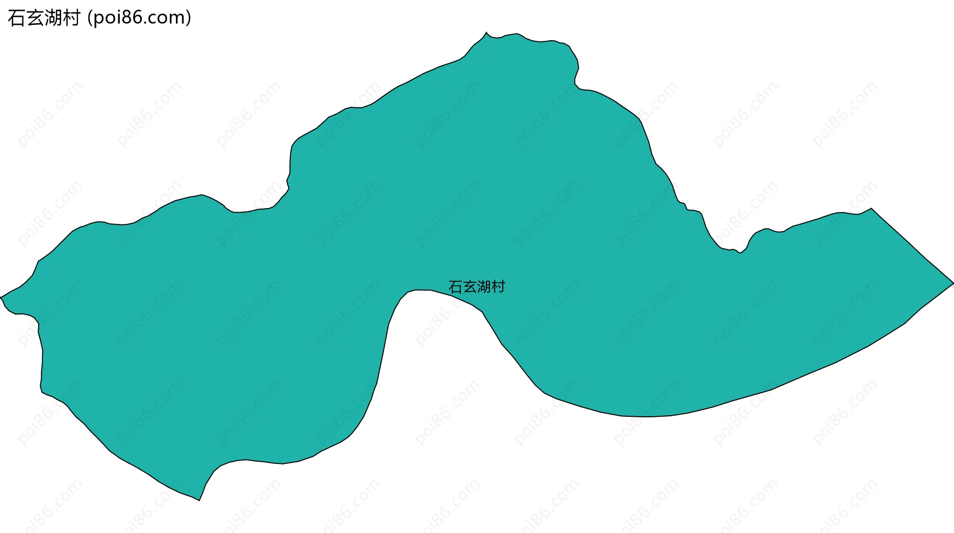 石玄湖村边界地图