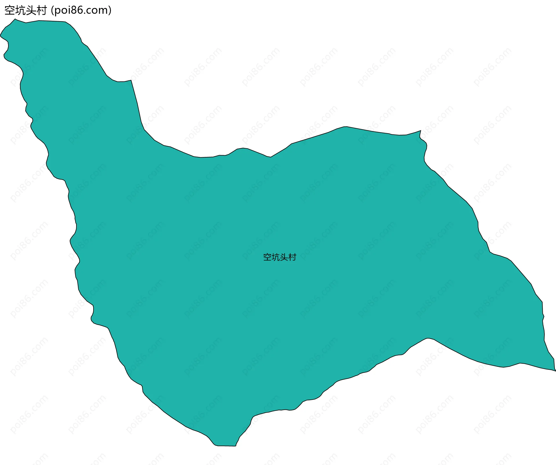 空坑头村边界地图