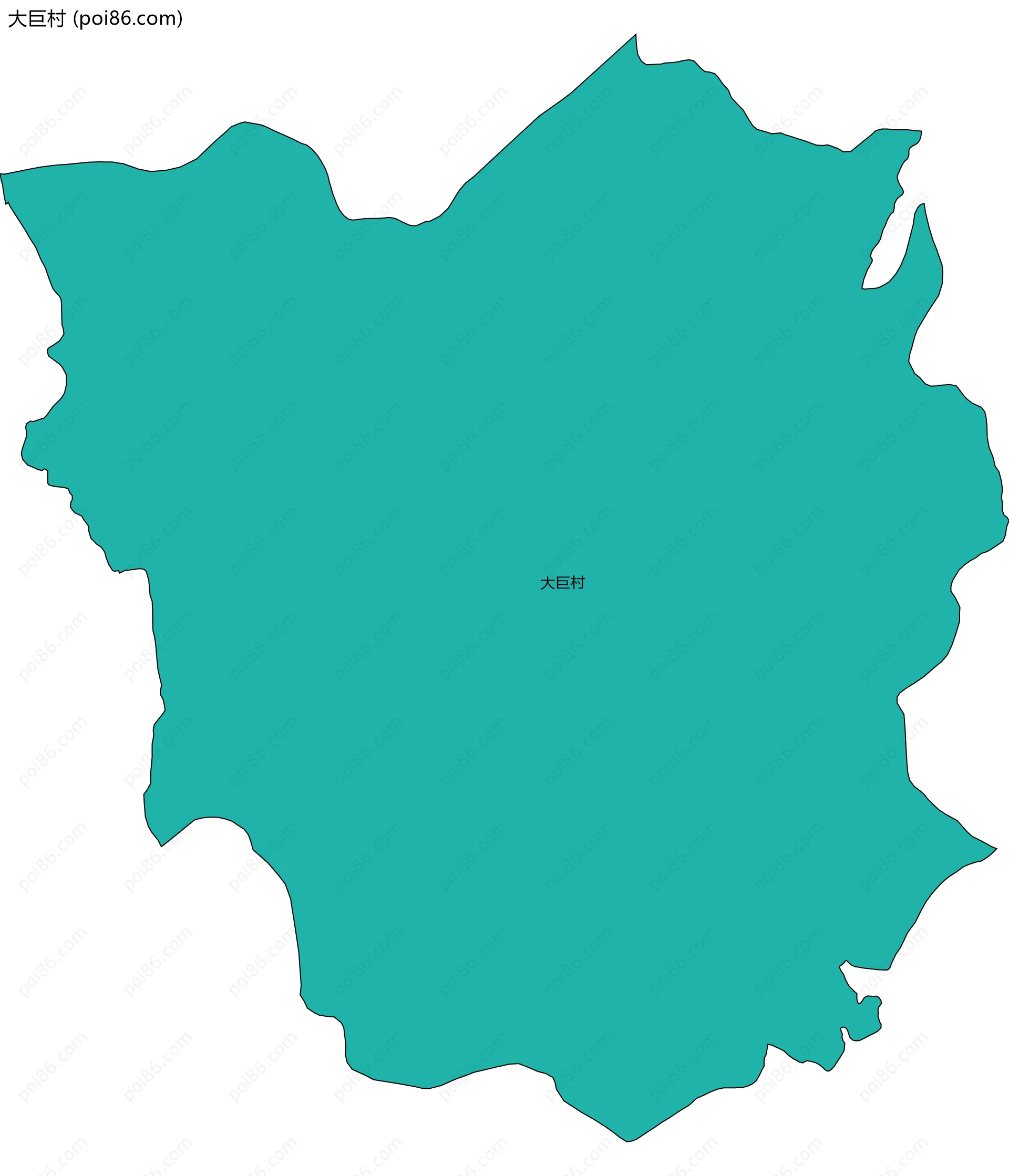 大巨村边界地图