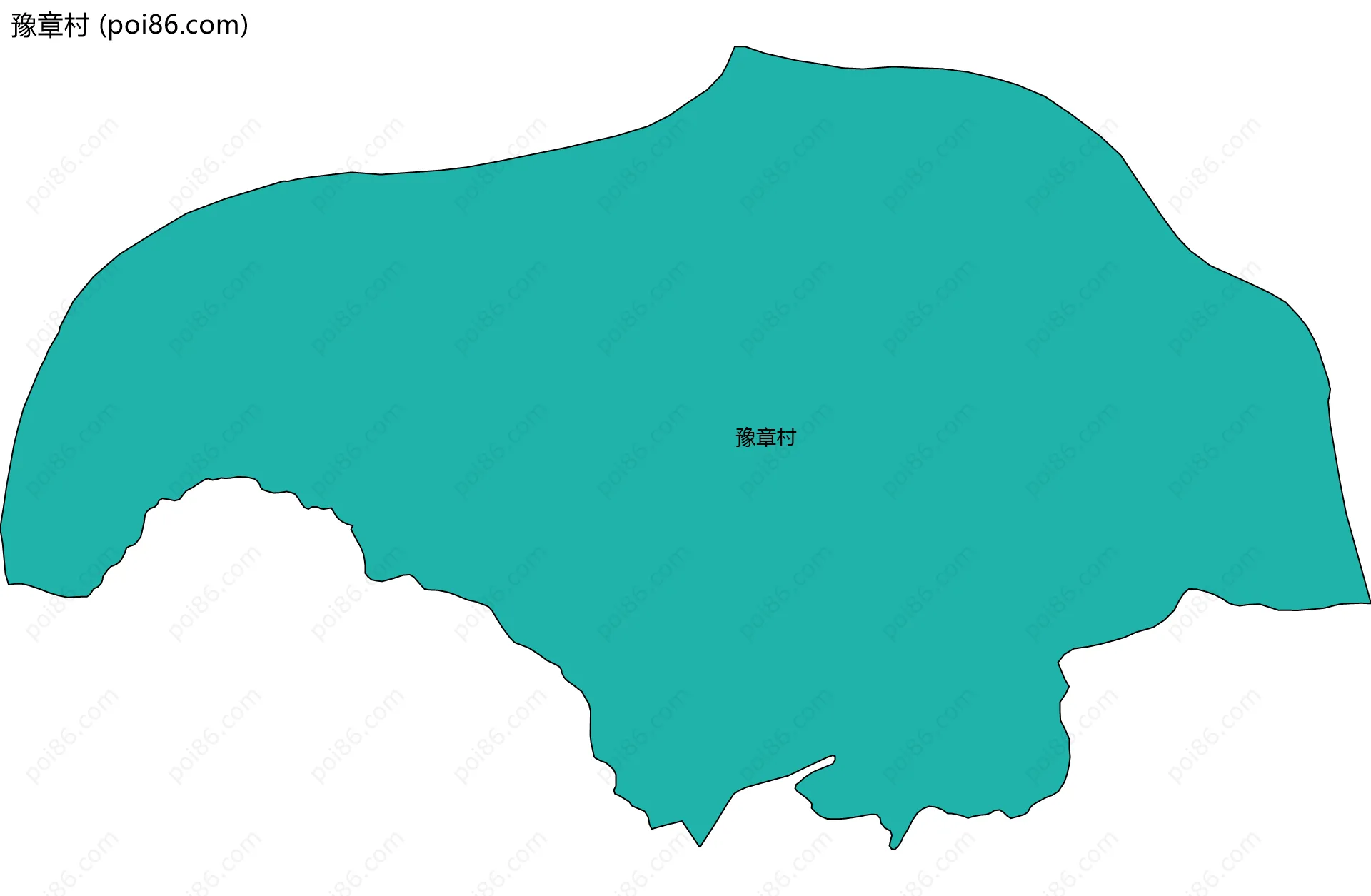 豫章村边界地图