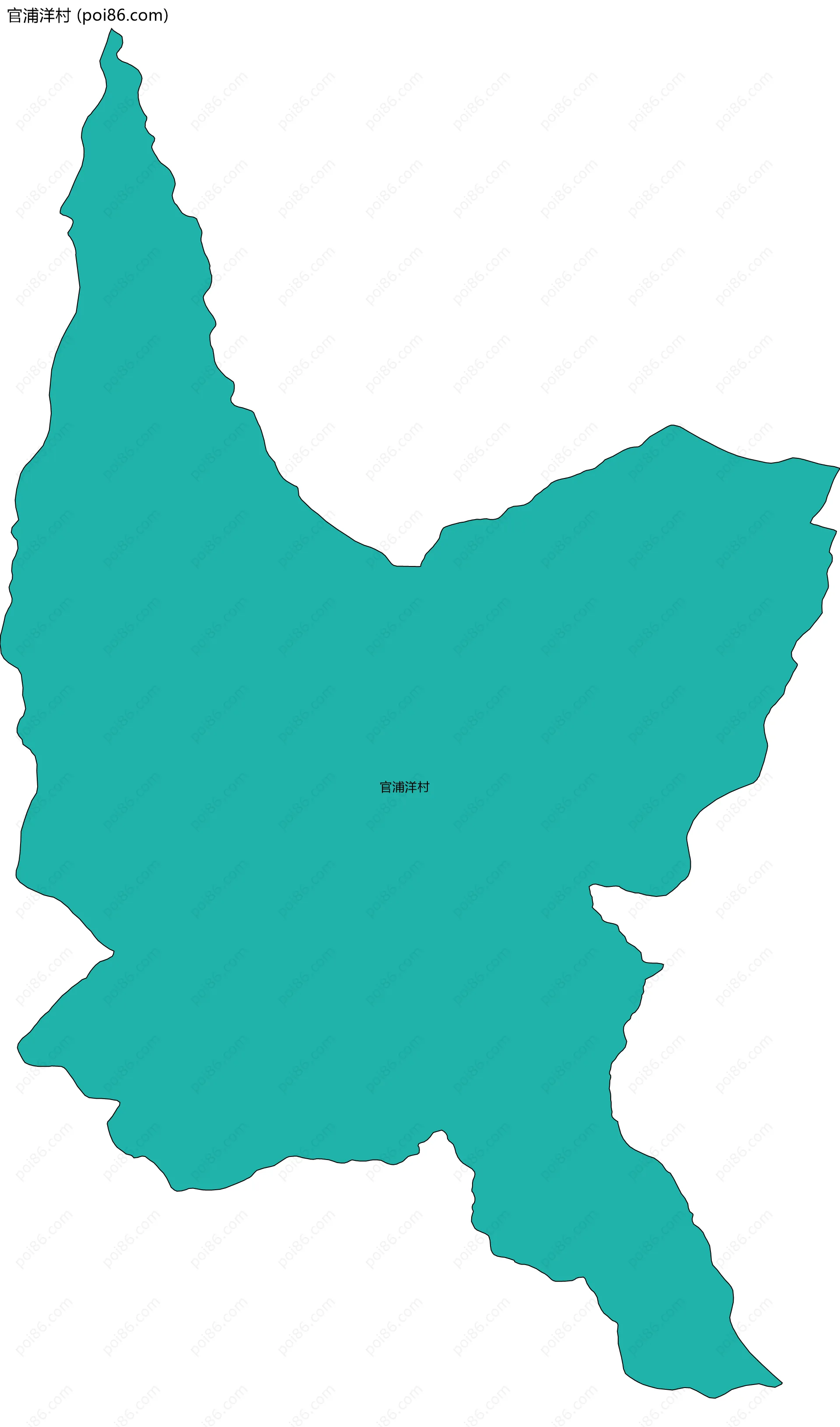 官浦洋村边界地图