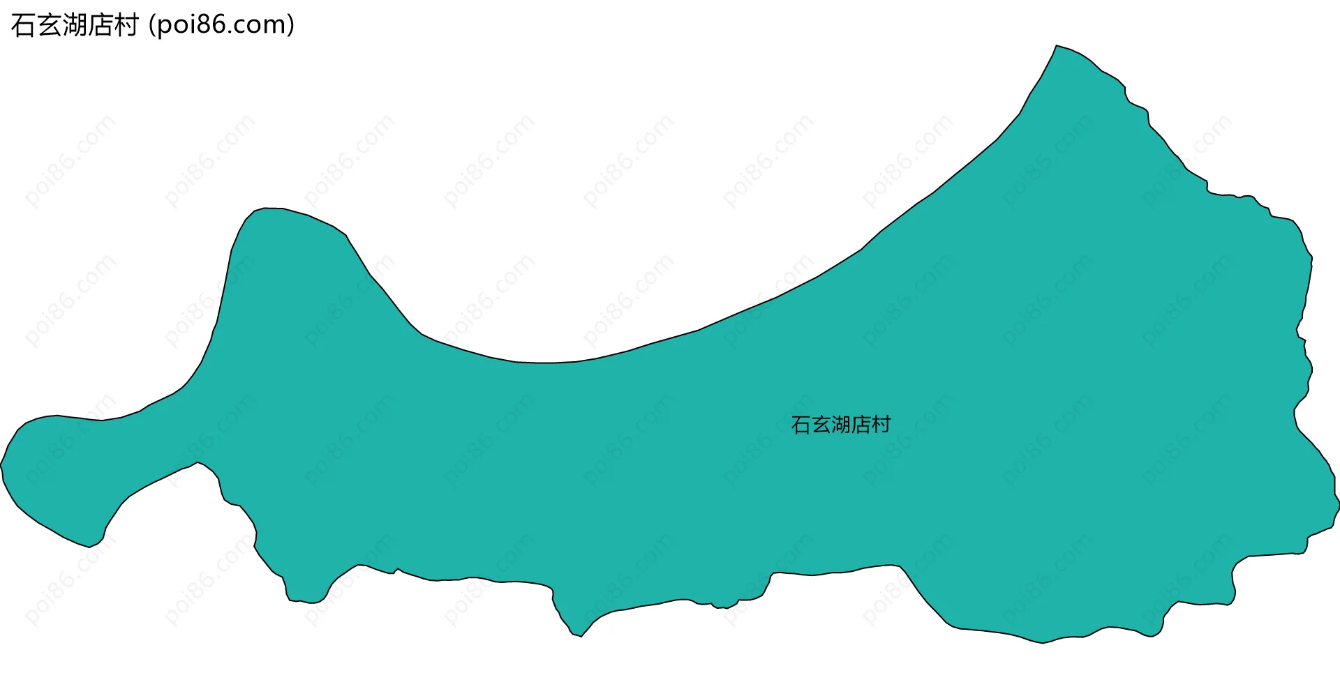 石玄湖店村边界地图