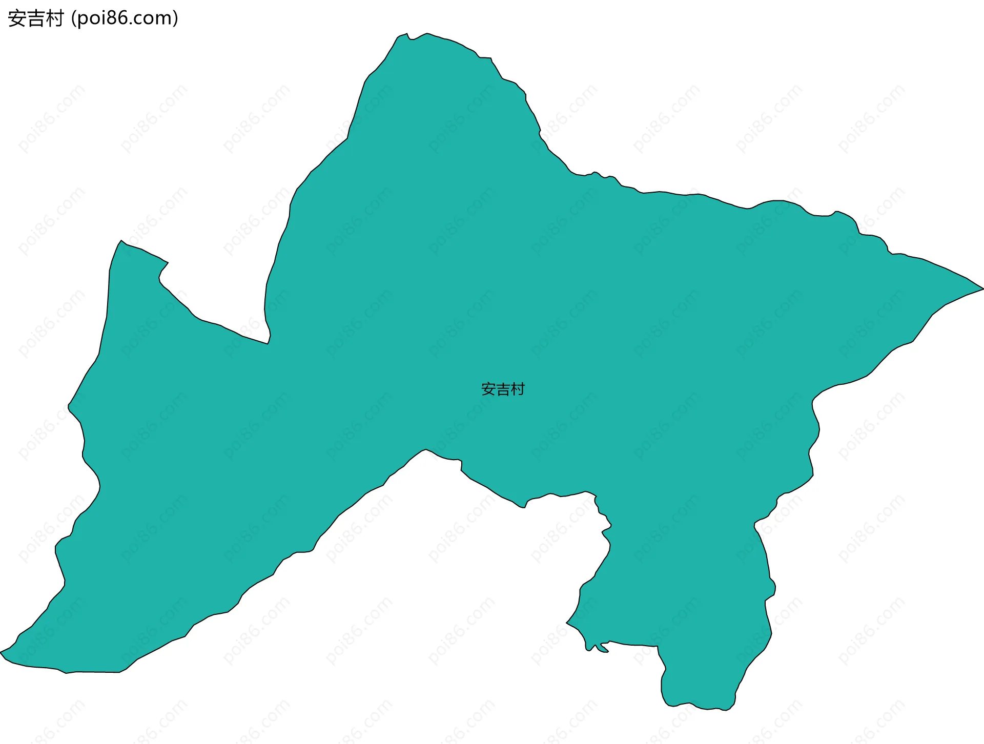 安吉村边界地图