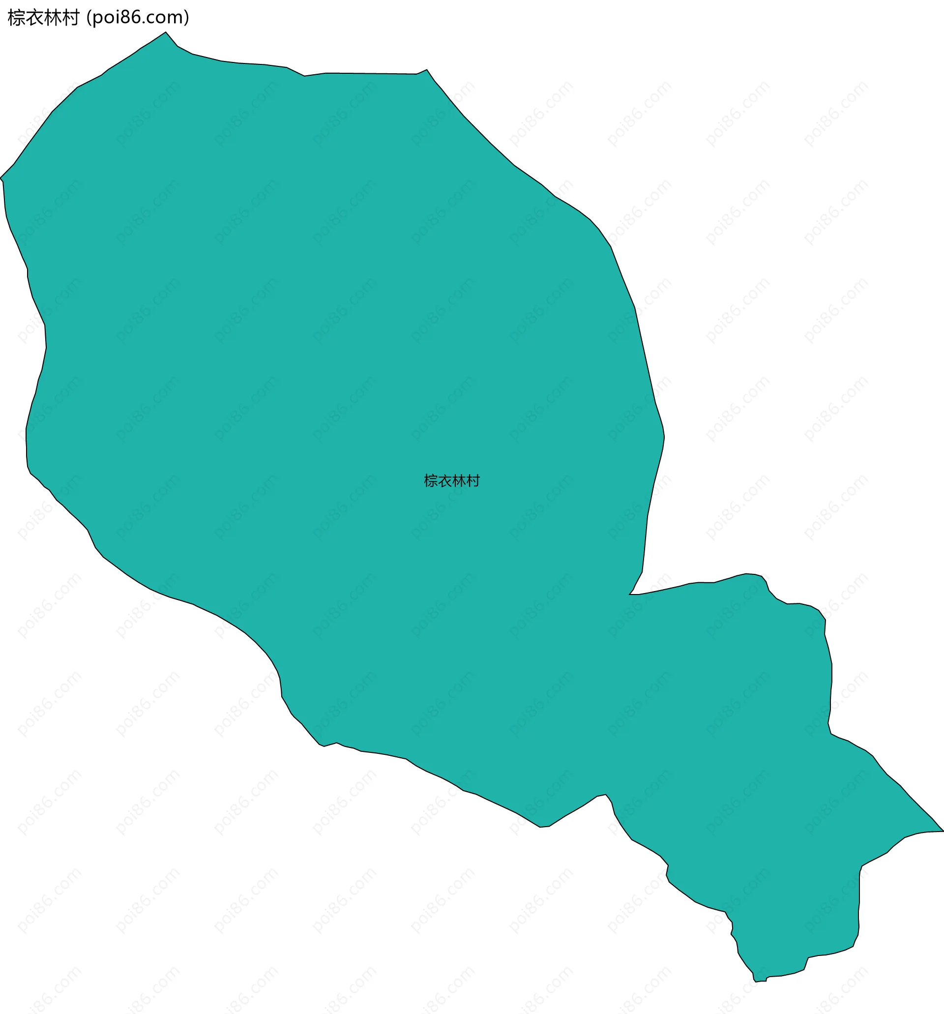 棕衣林村边界地图