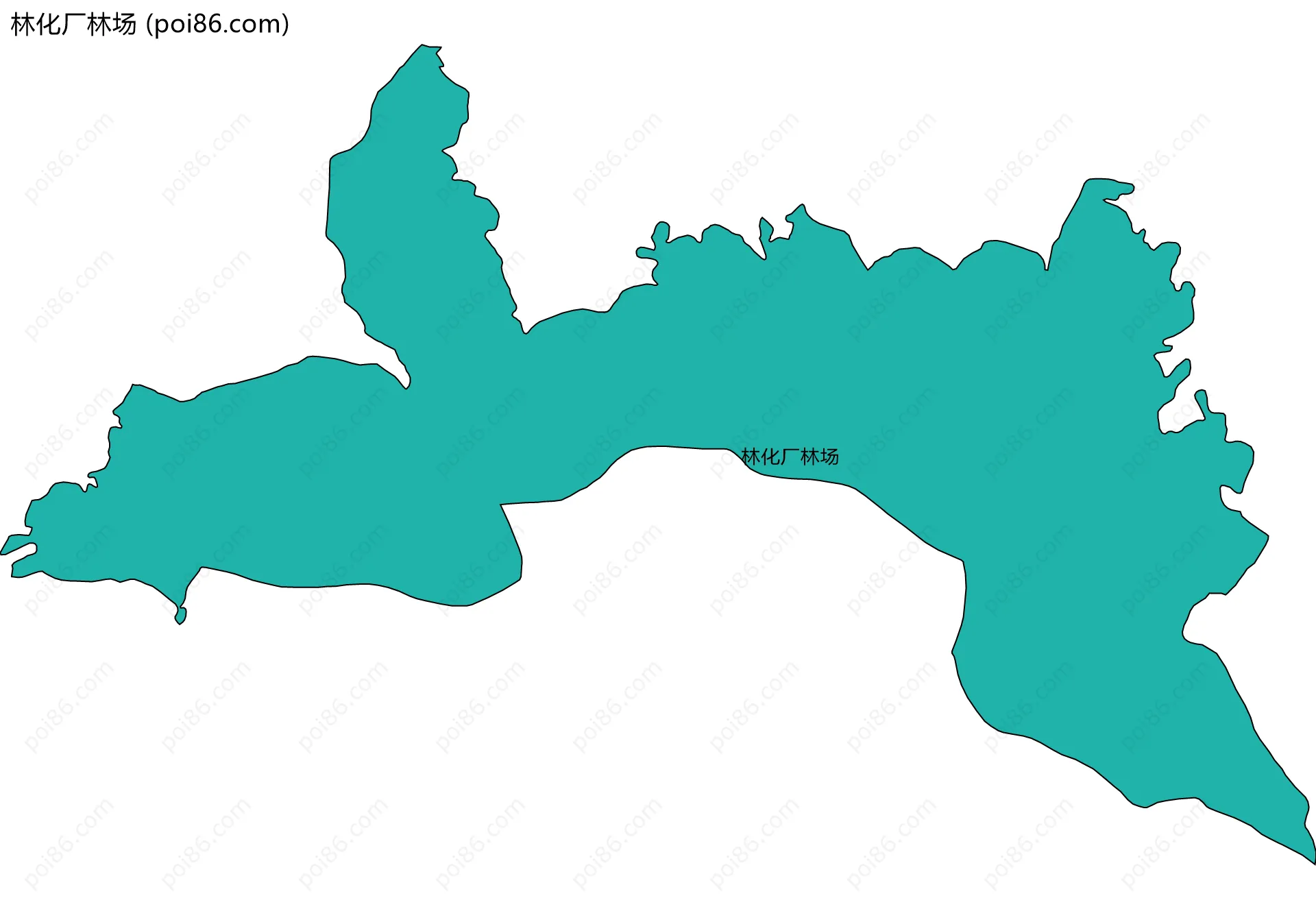 林化厂林场边界地图