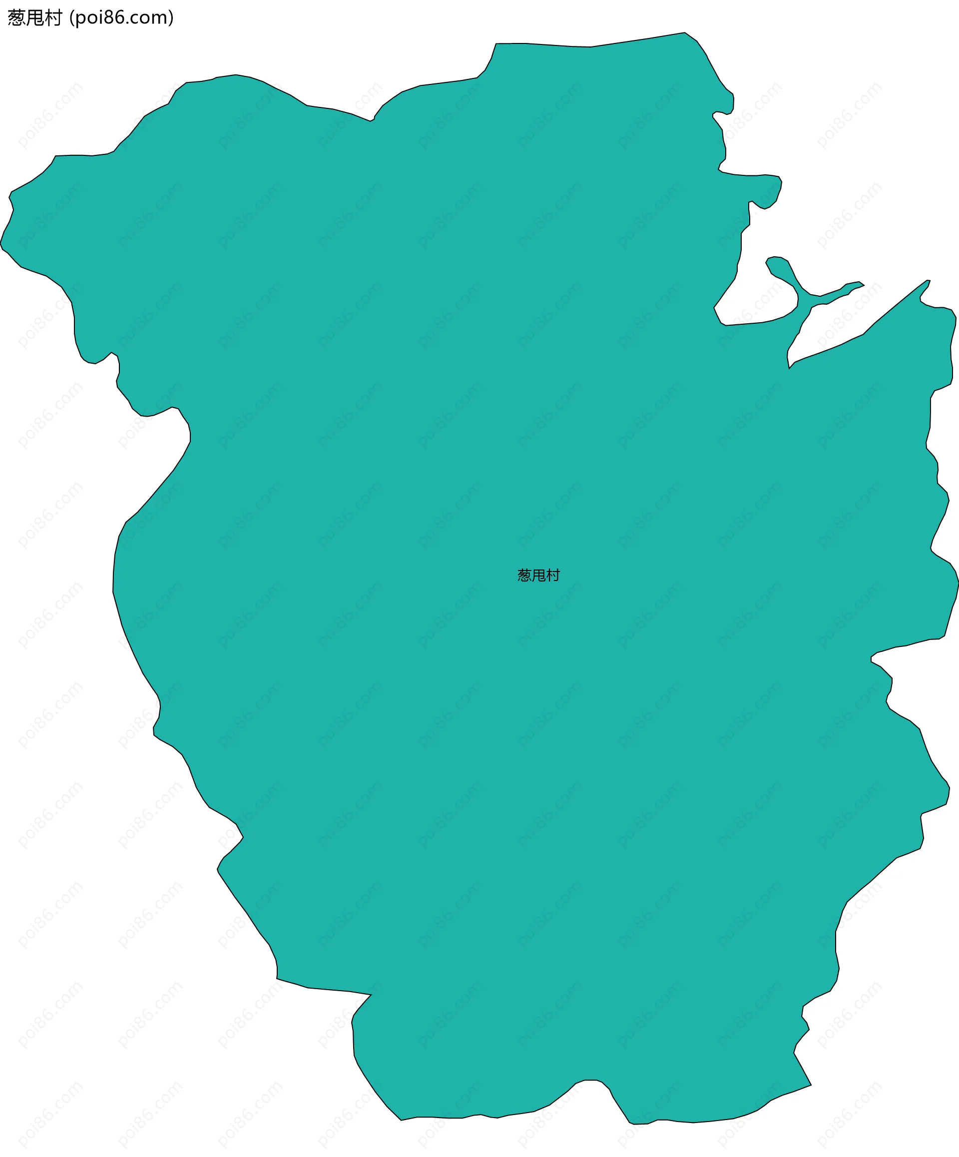 葱甩村边界地图