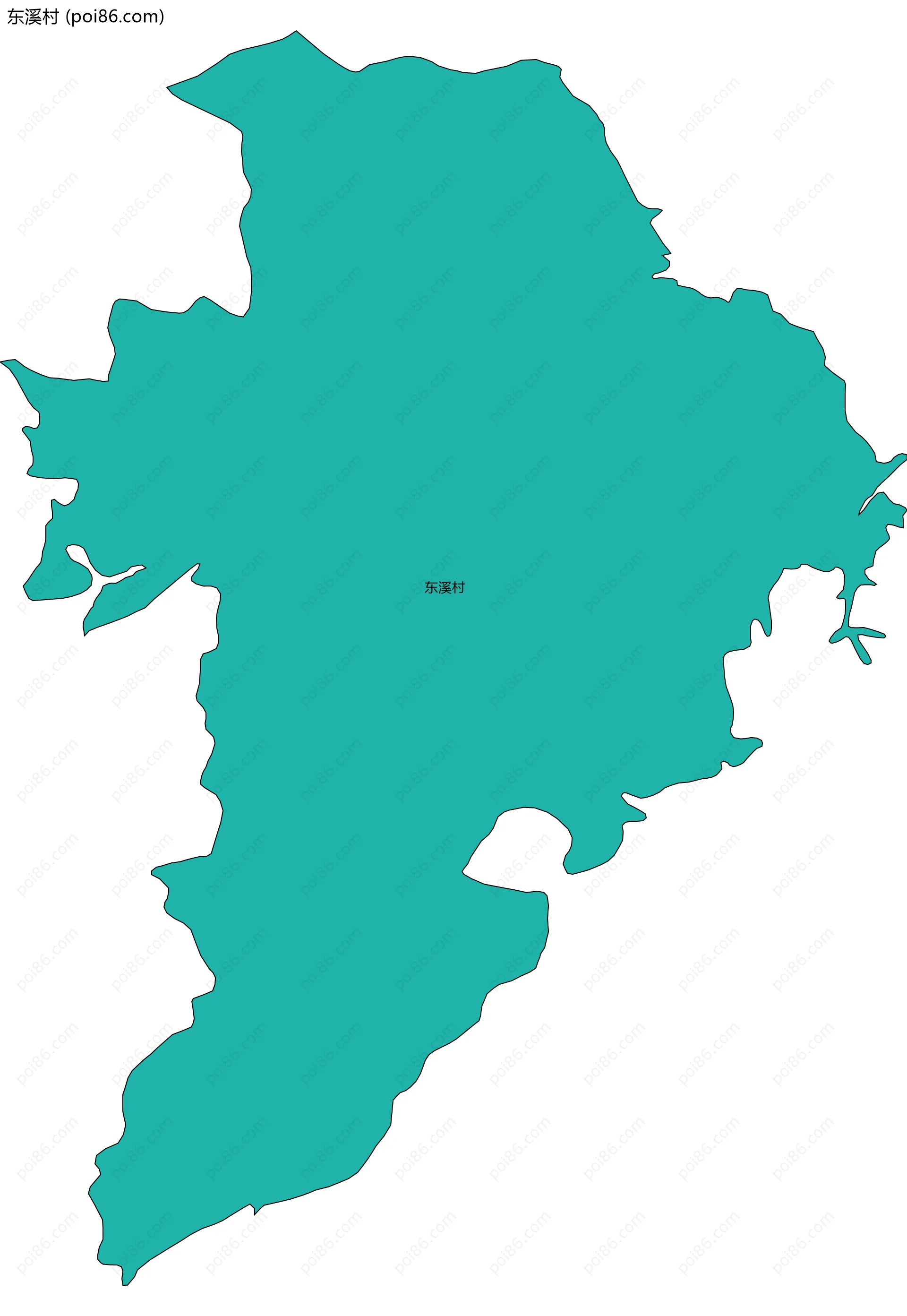 东溪村边界地图
