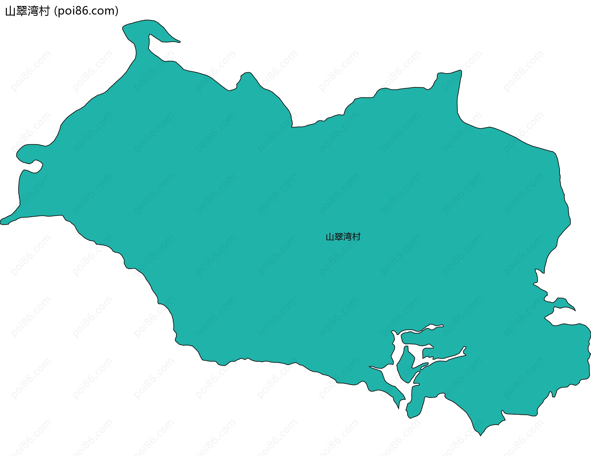 山翠湾村边界地图