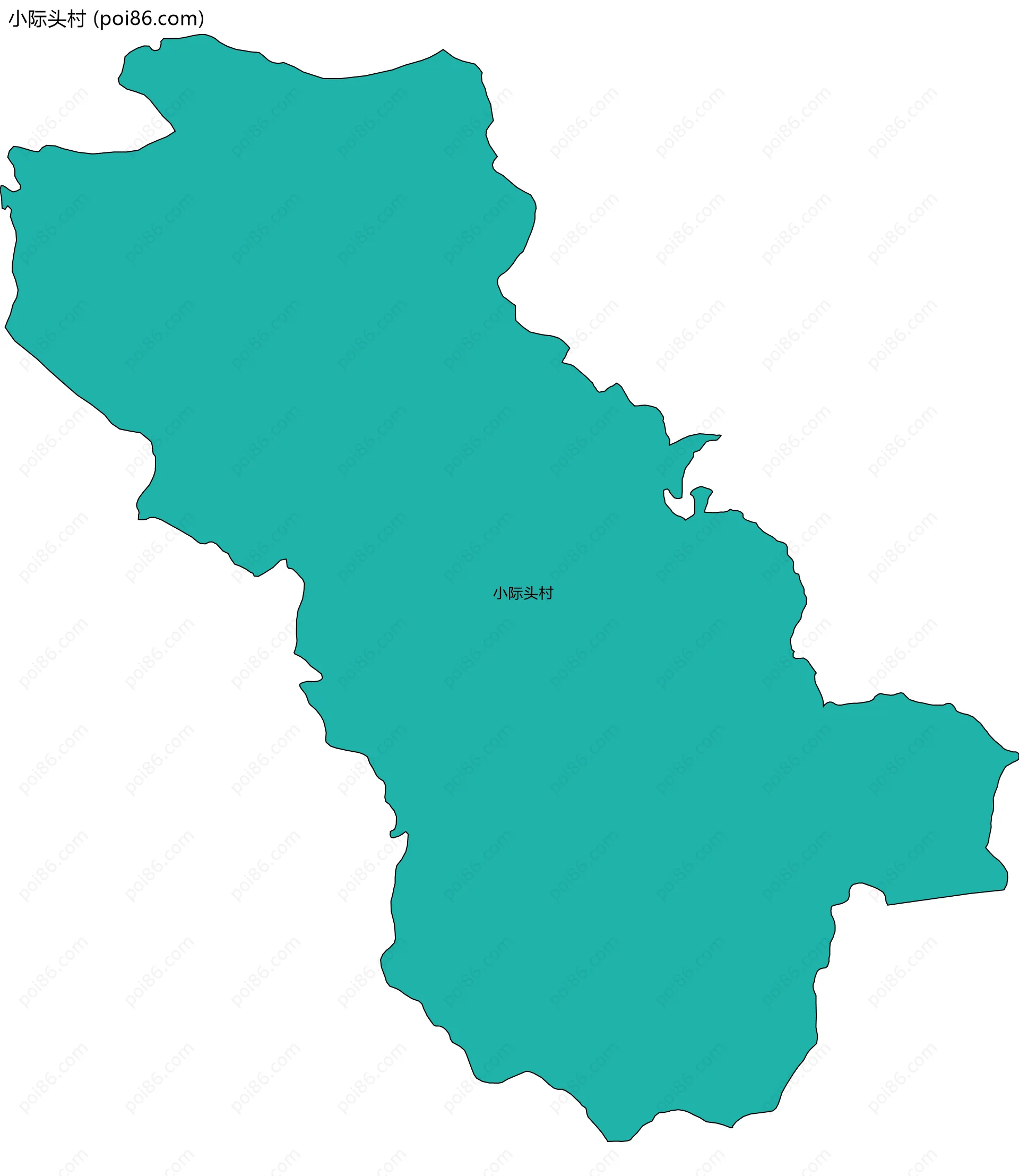 小际头村边界地图