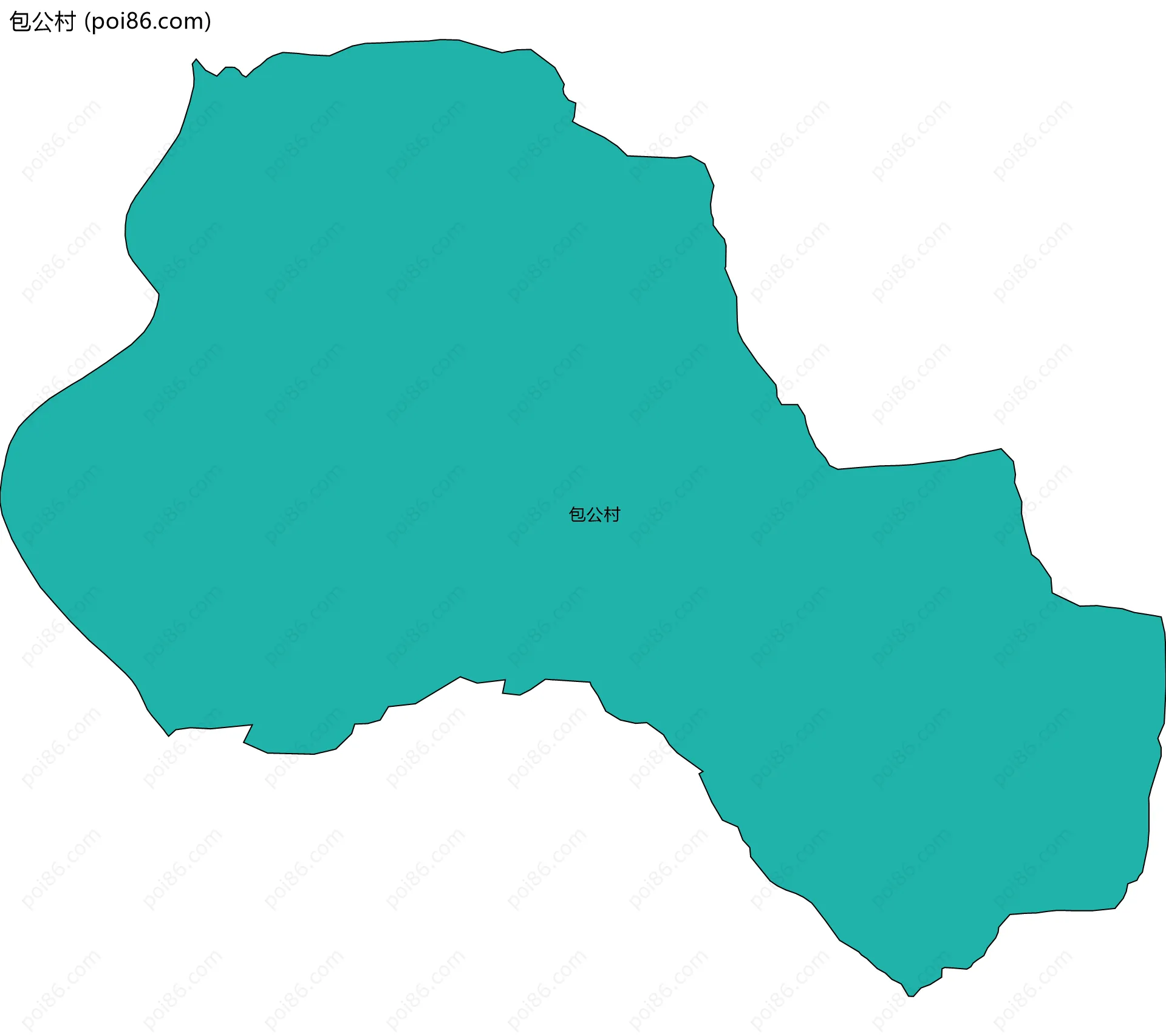 包公村边界地图