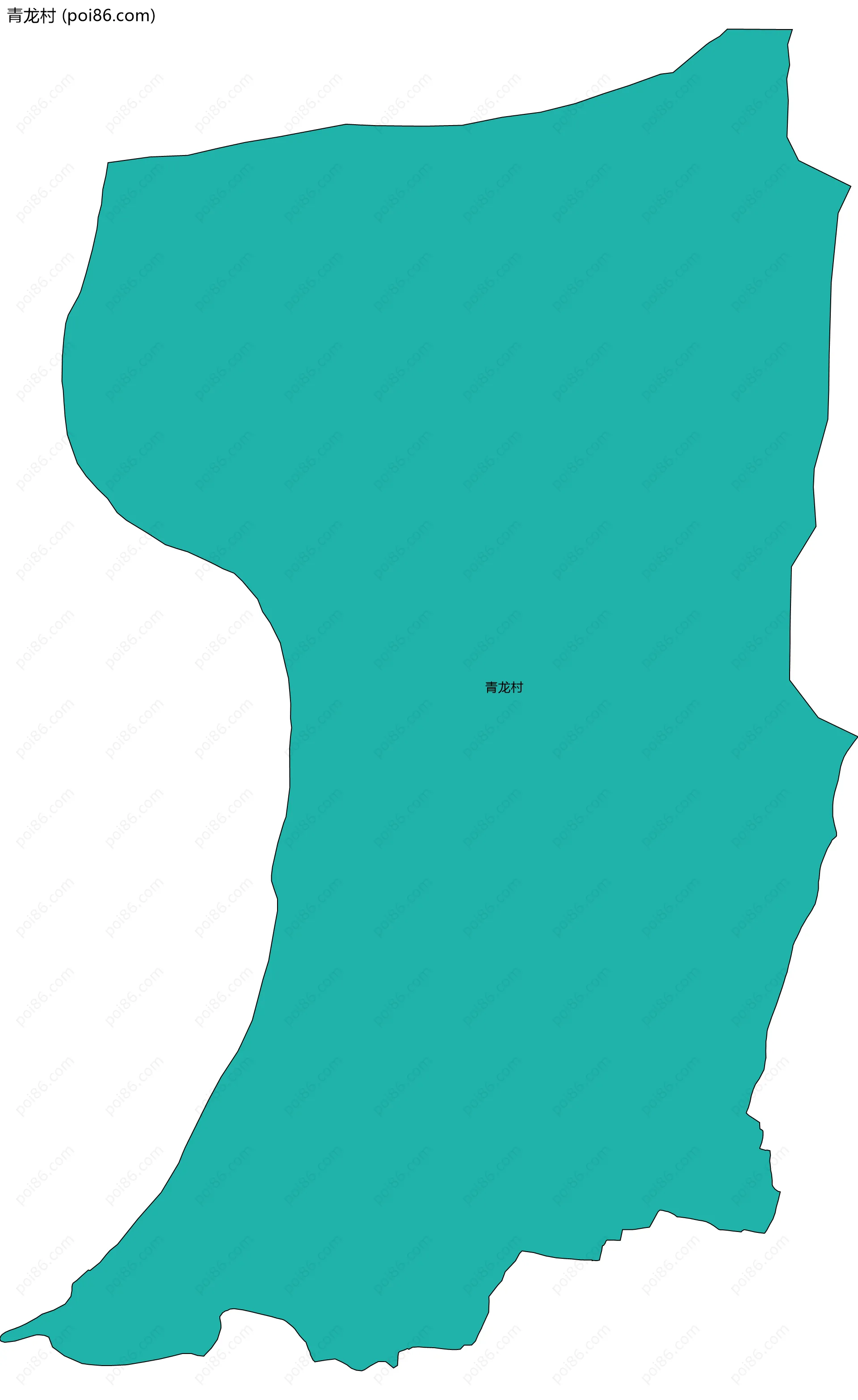 青龙村边界地图