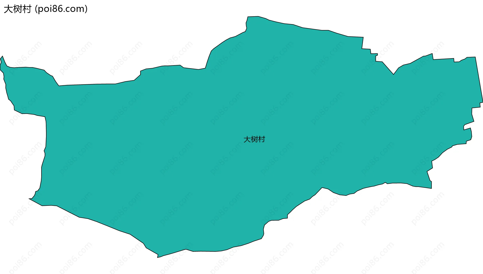大树村边界地图