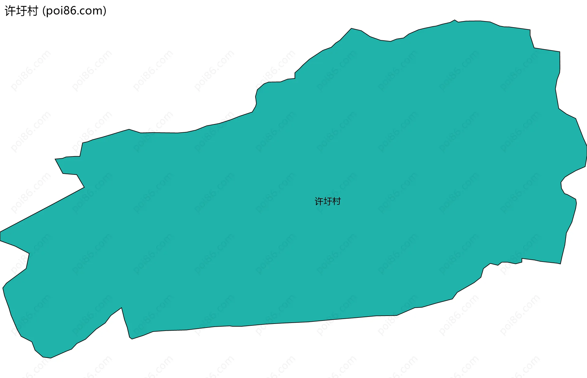 许圩村边界地图