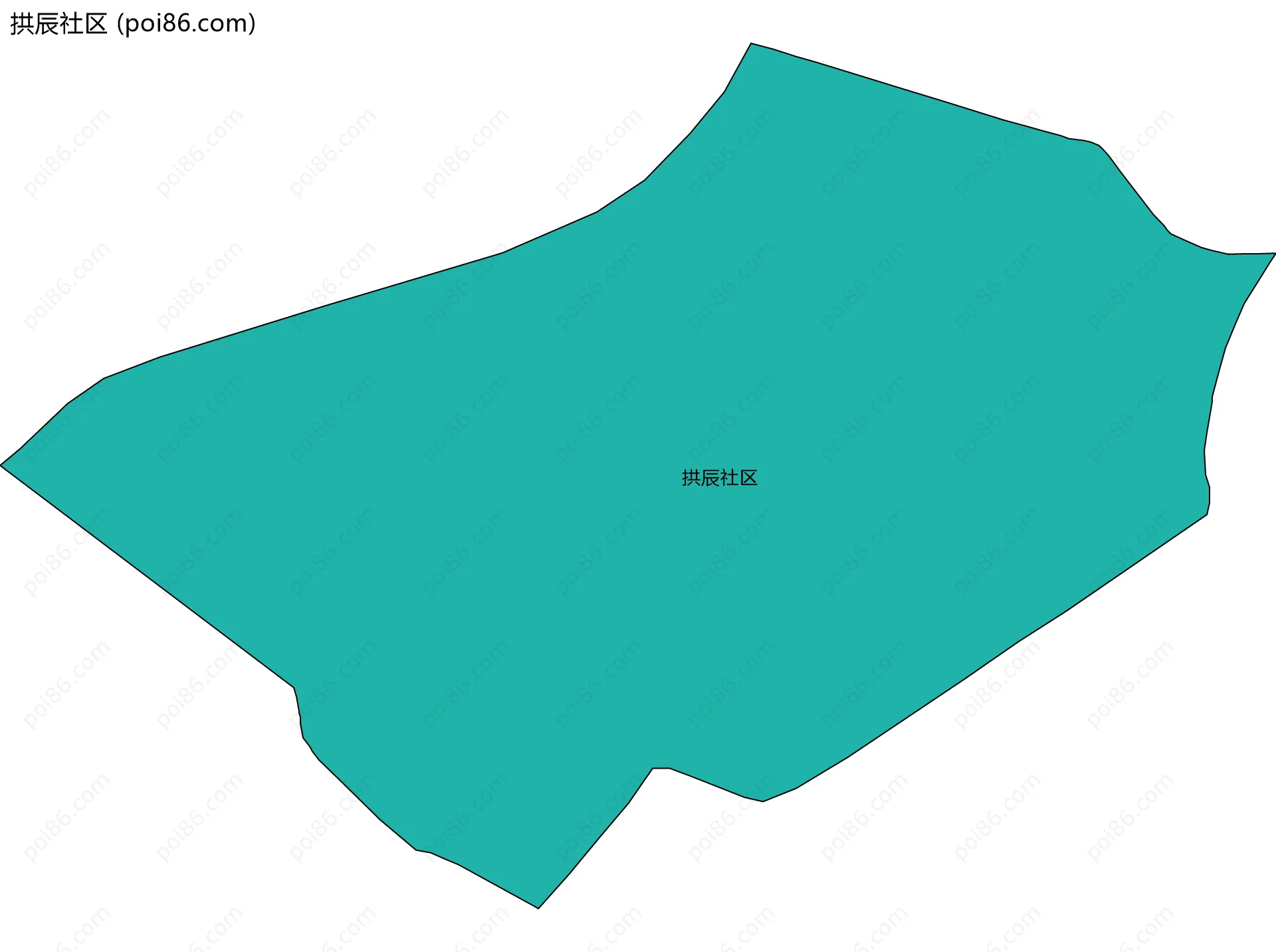 拱辰社区边界地图