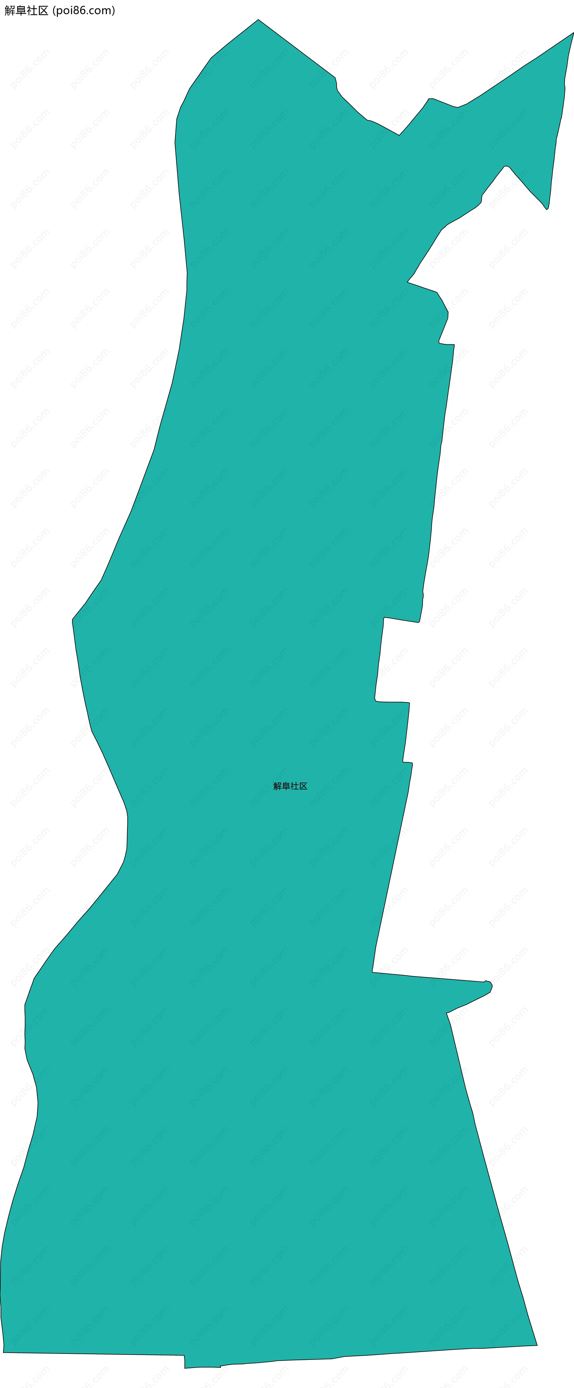 解阜社区边界地图