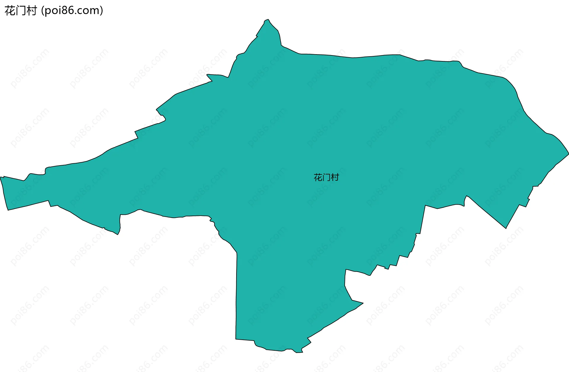 花门村边界地图