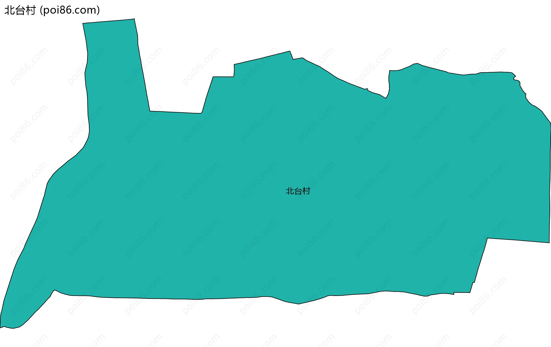 北台村边界地图
