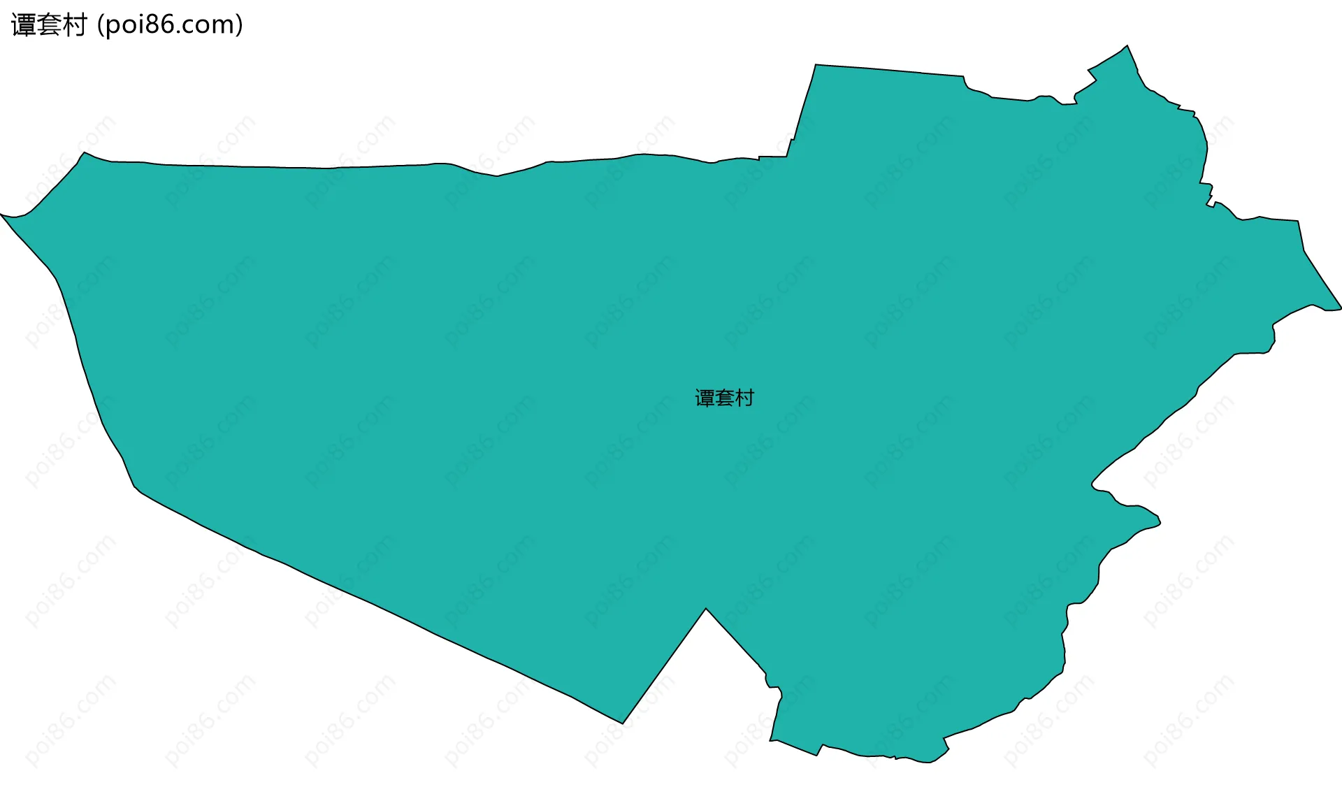 谭套村边界地图