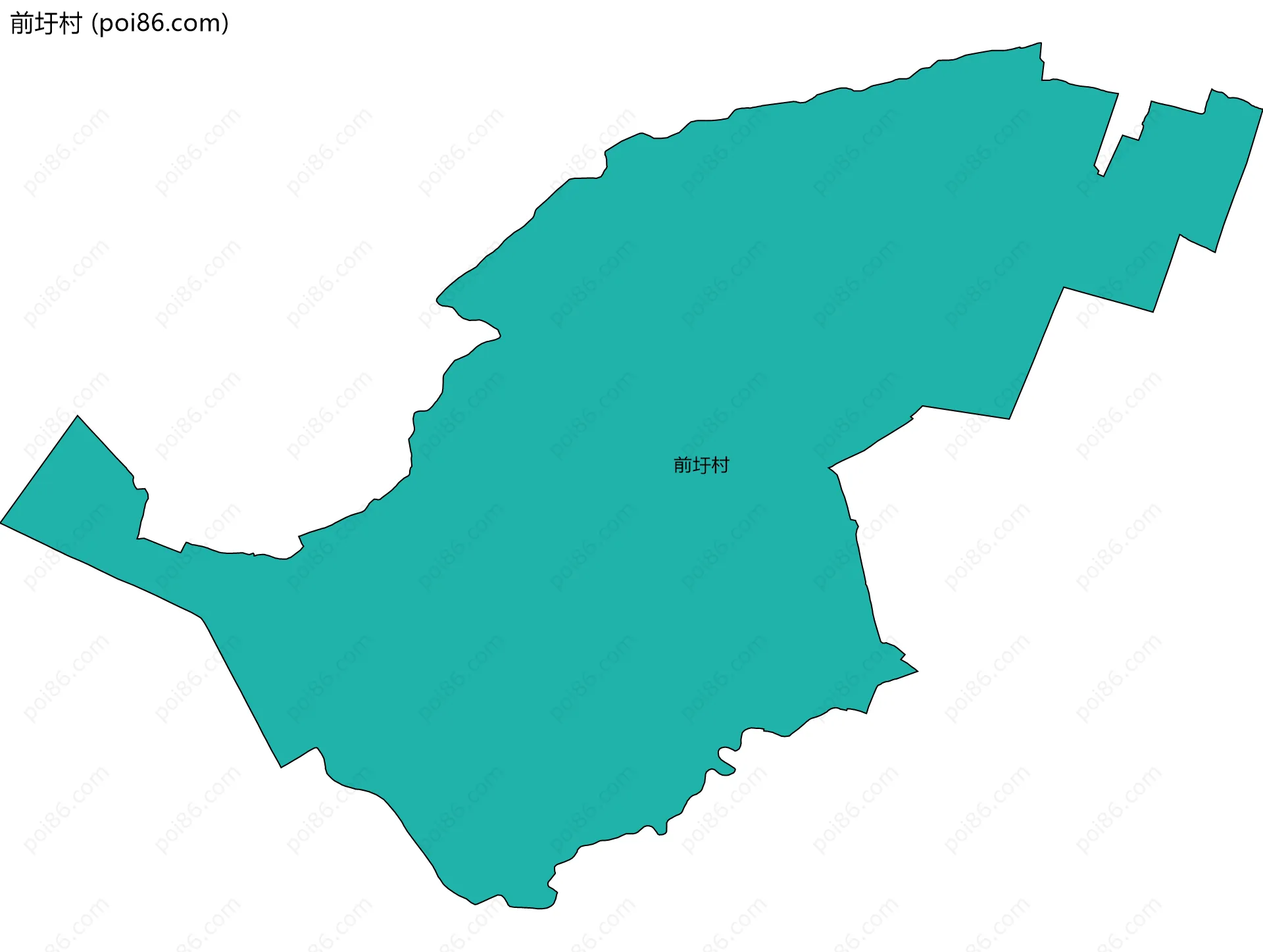 前圩村边界地图