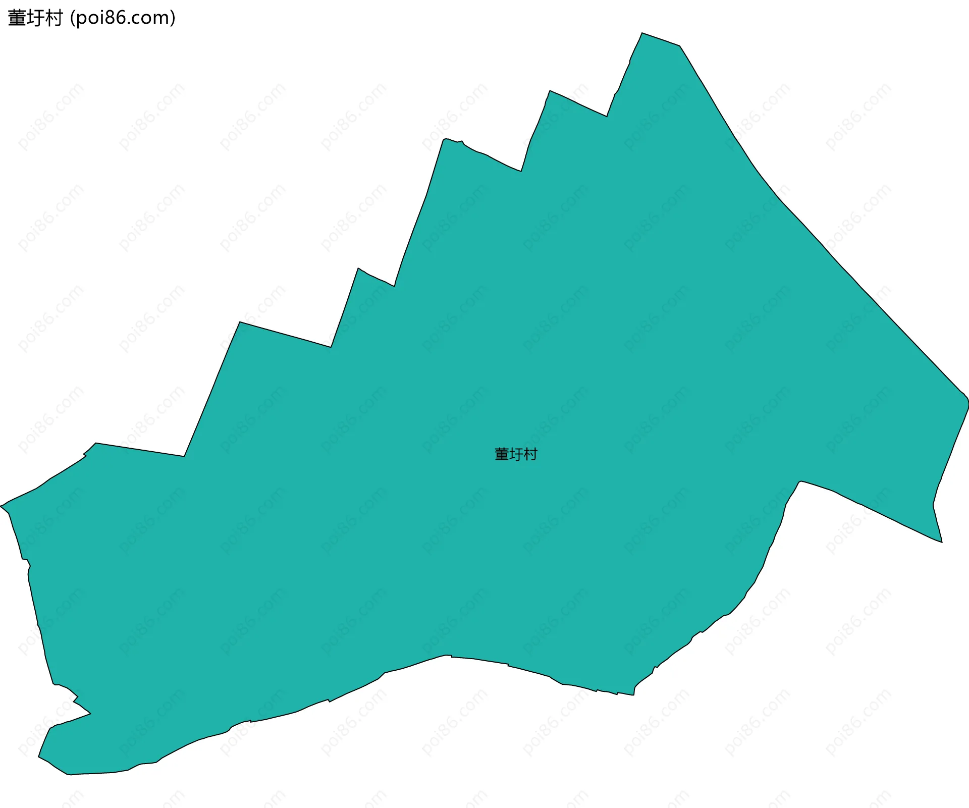 董圩村边界地图