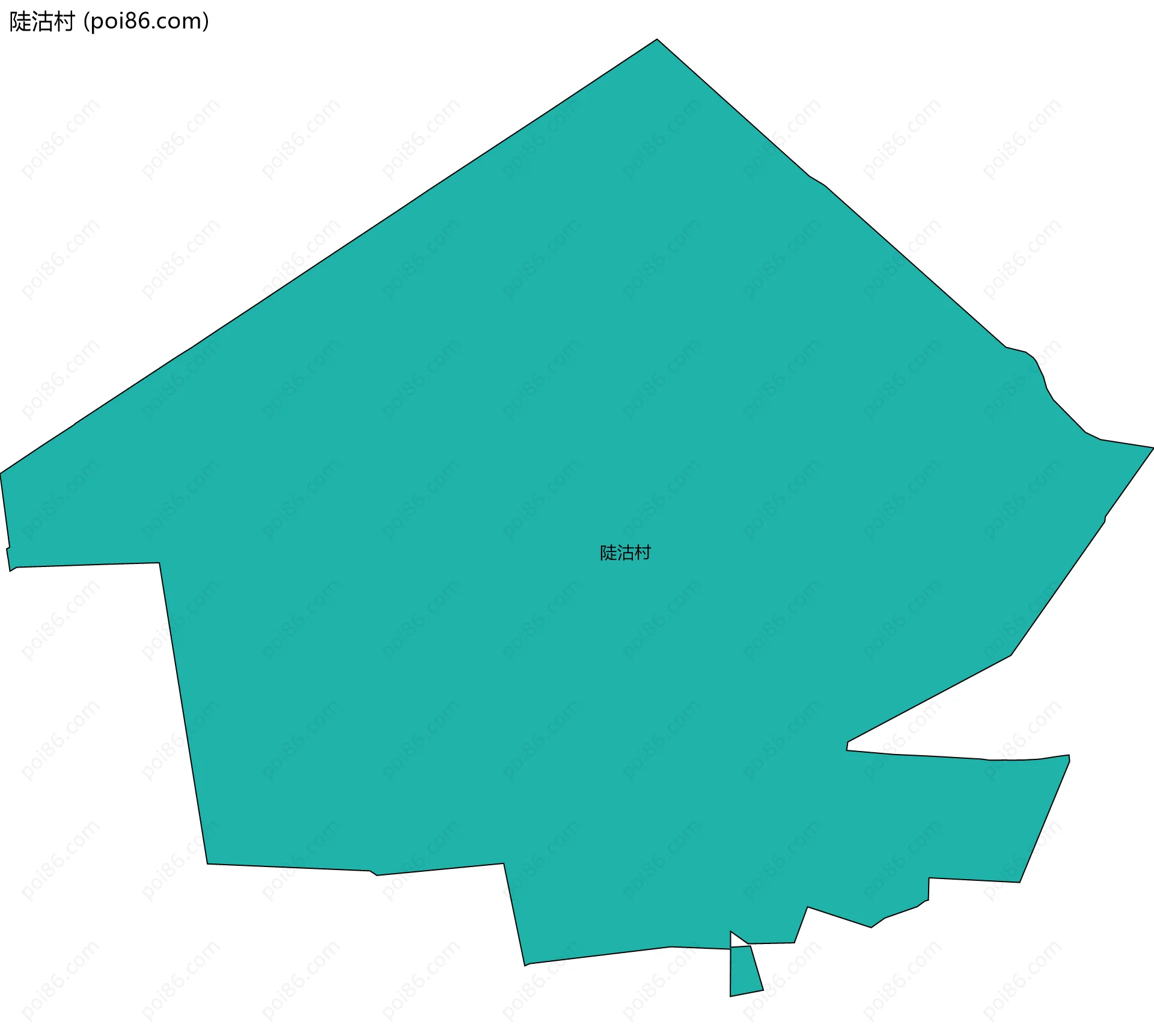 陡沽村边界地图