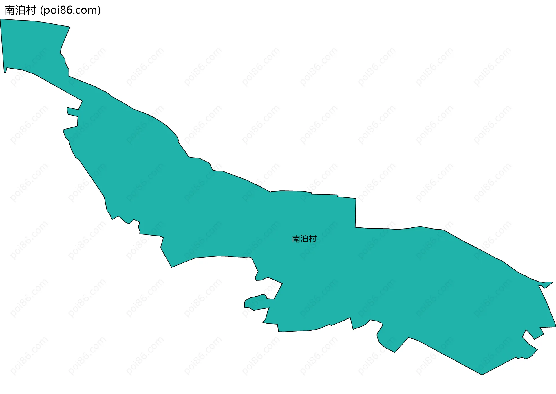 南泊村边界地图