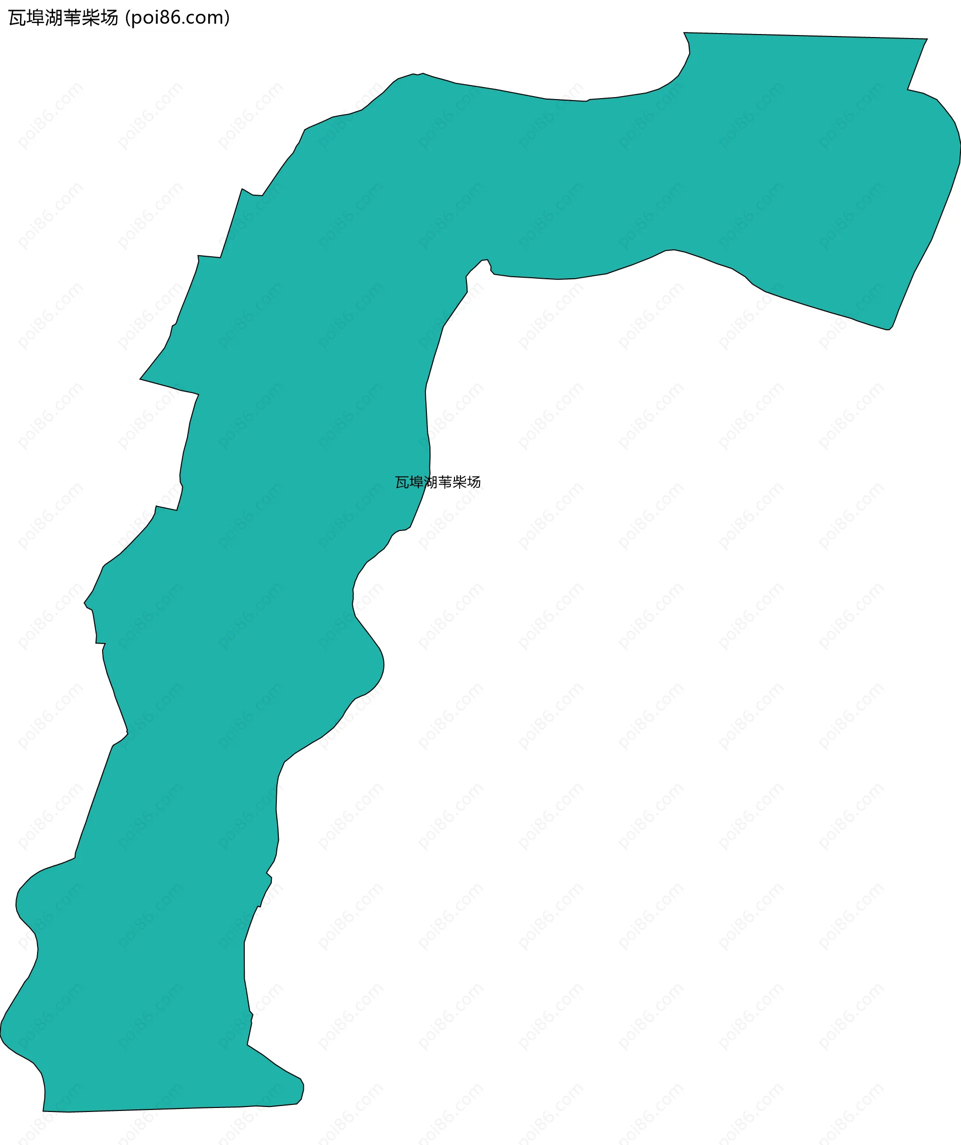 瓦埠湖苇柴场边界地图