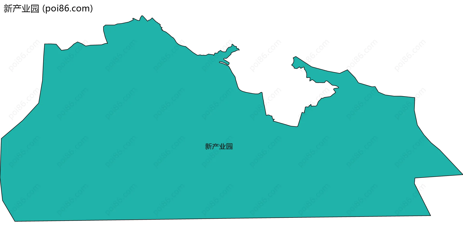 新产业园边界地图