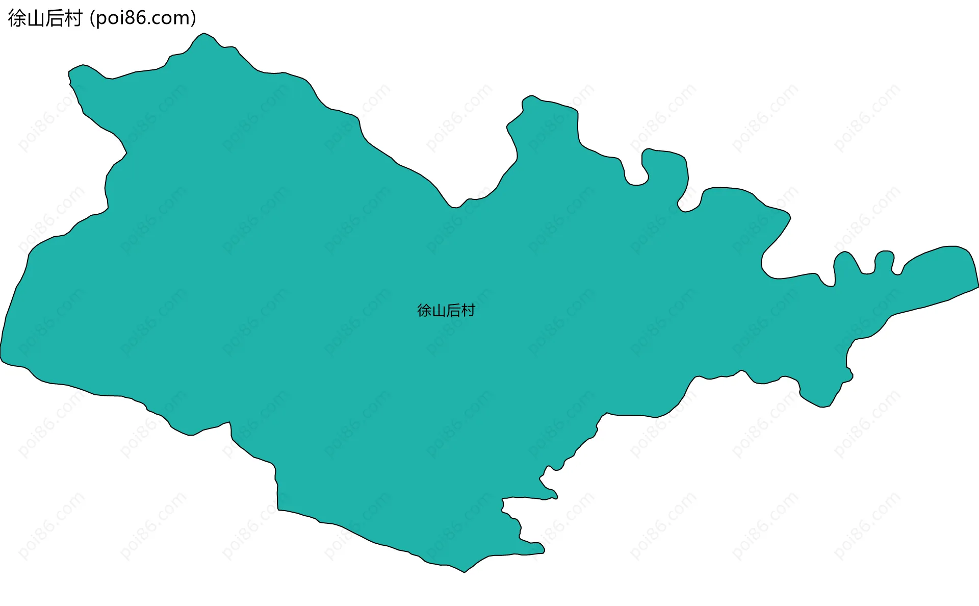 徐山后村边界地图