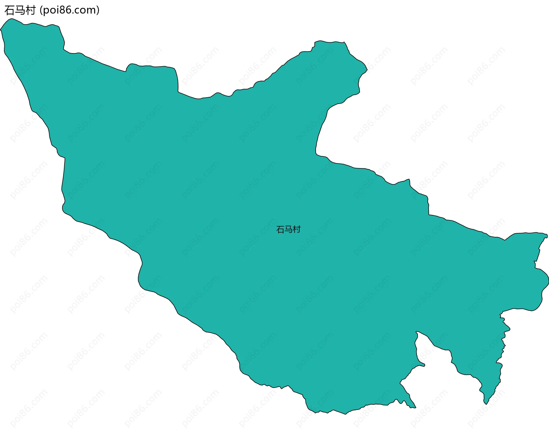 石马村边界地图