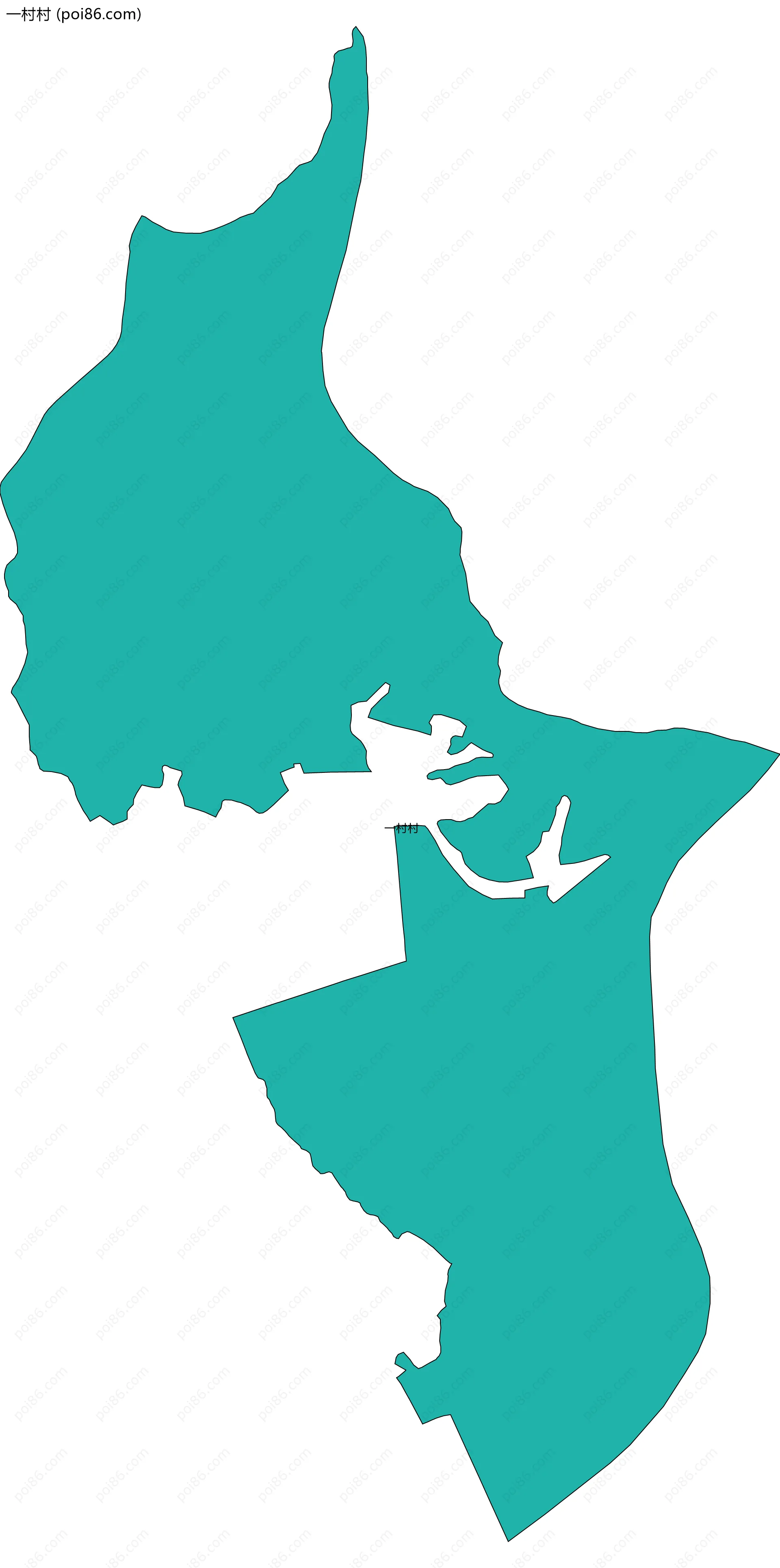 一村村边界地图