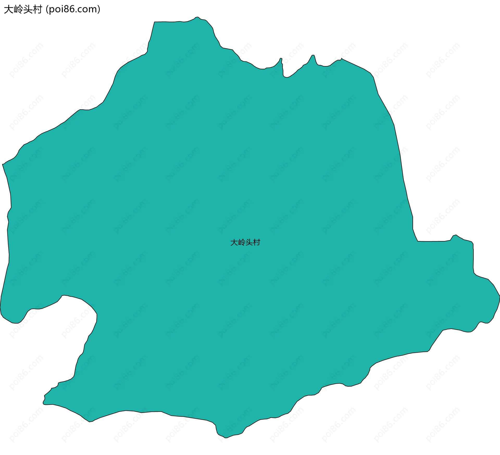 大岭头村边界地图