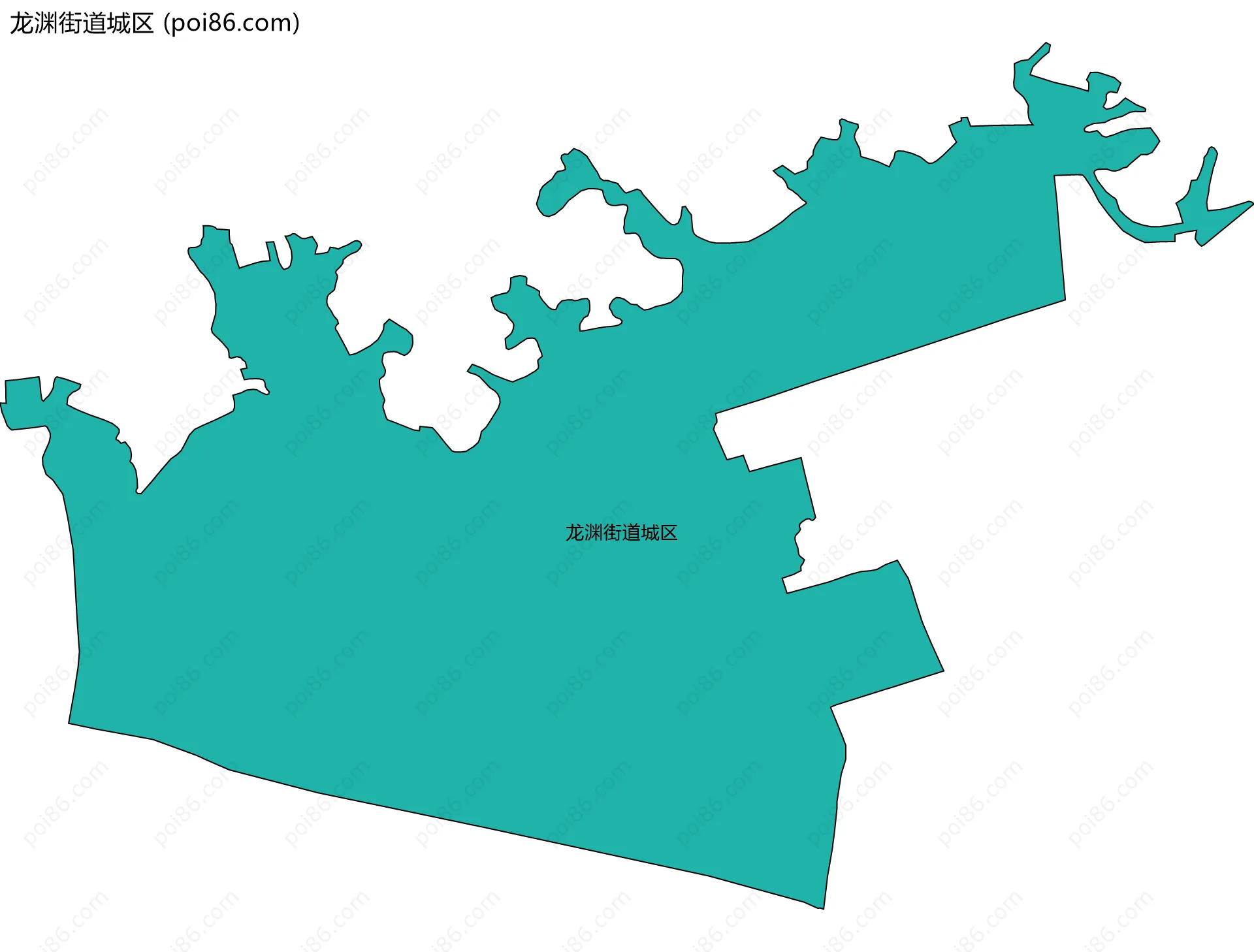 龙渊街道城区边界地图