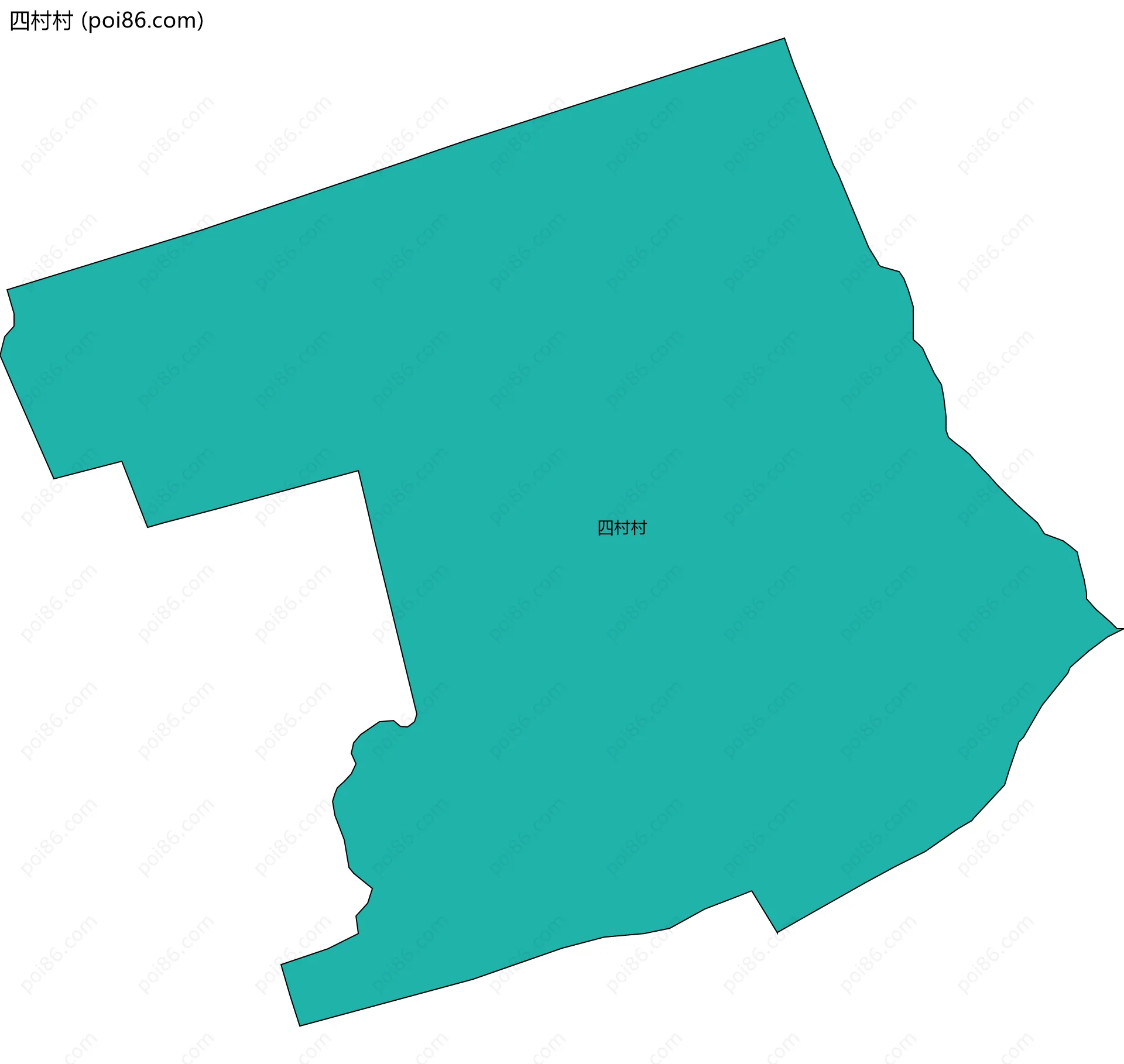四村村边界地图