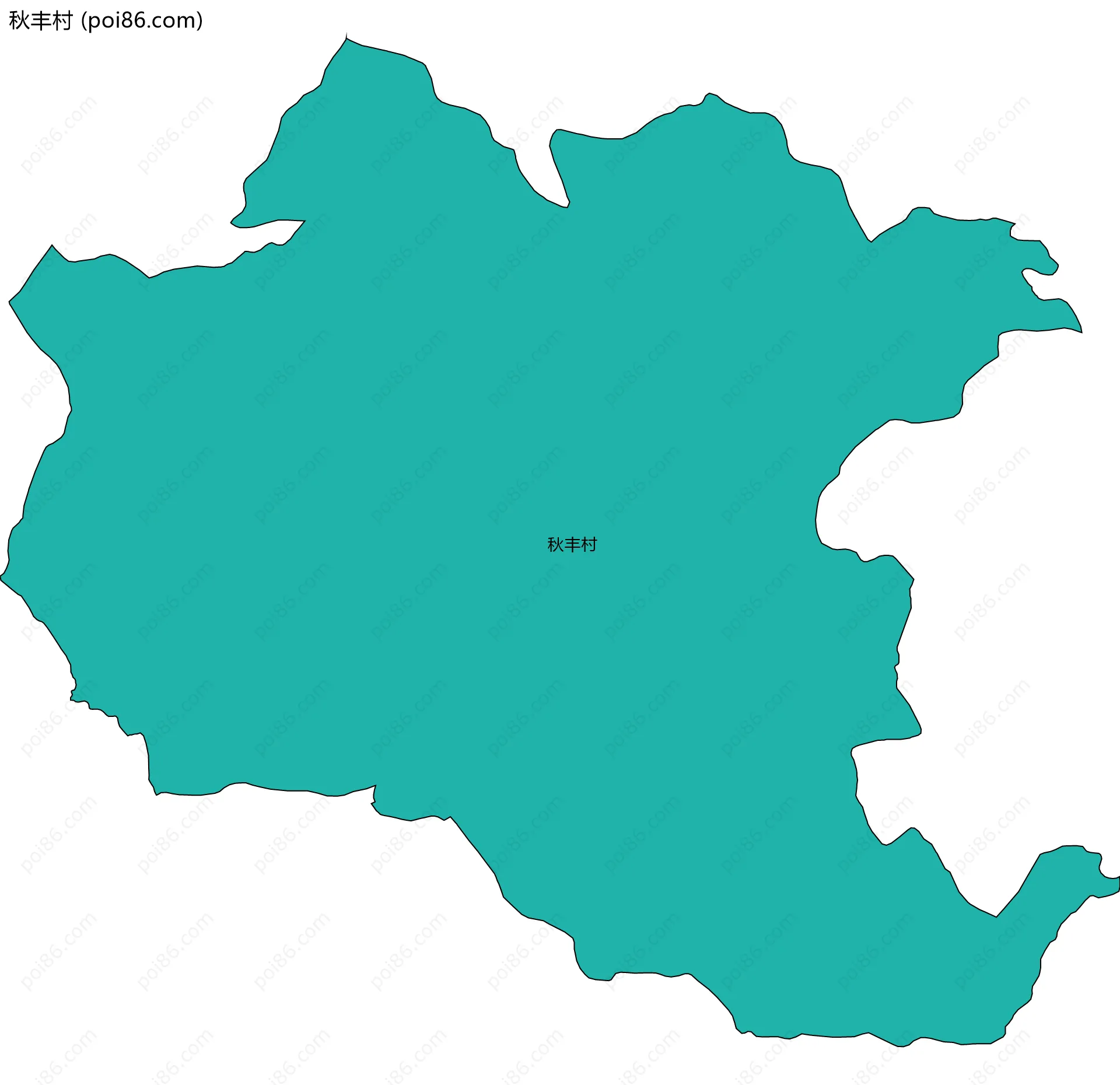 秋丰村边界地图