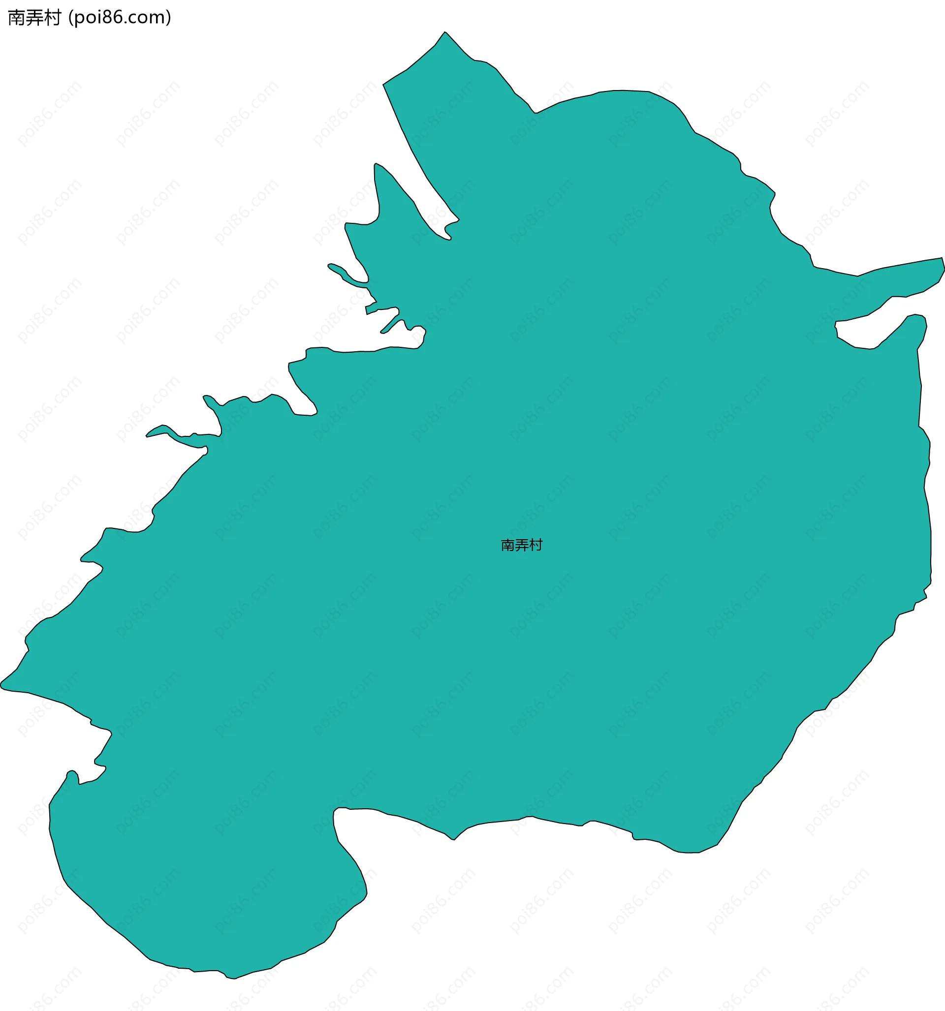 南弄村边界地图