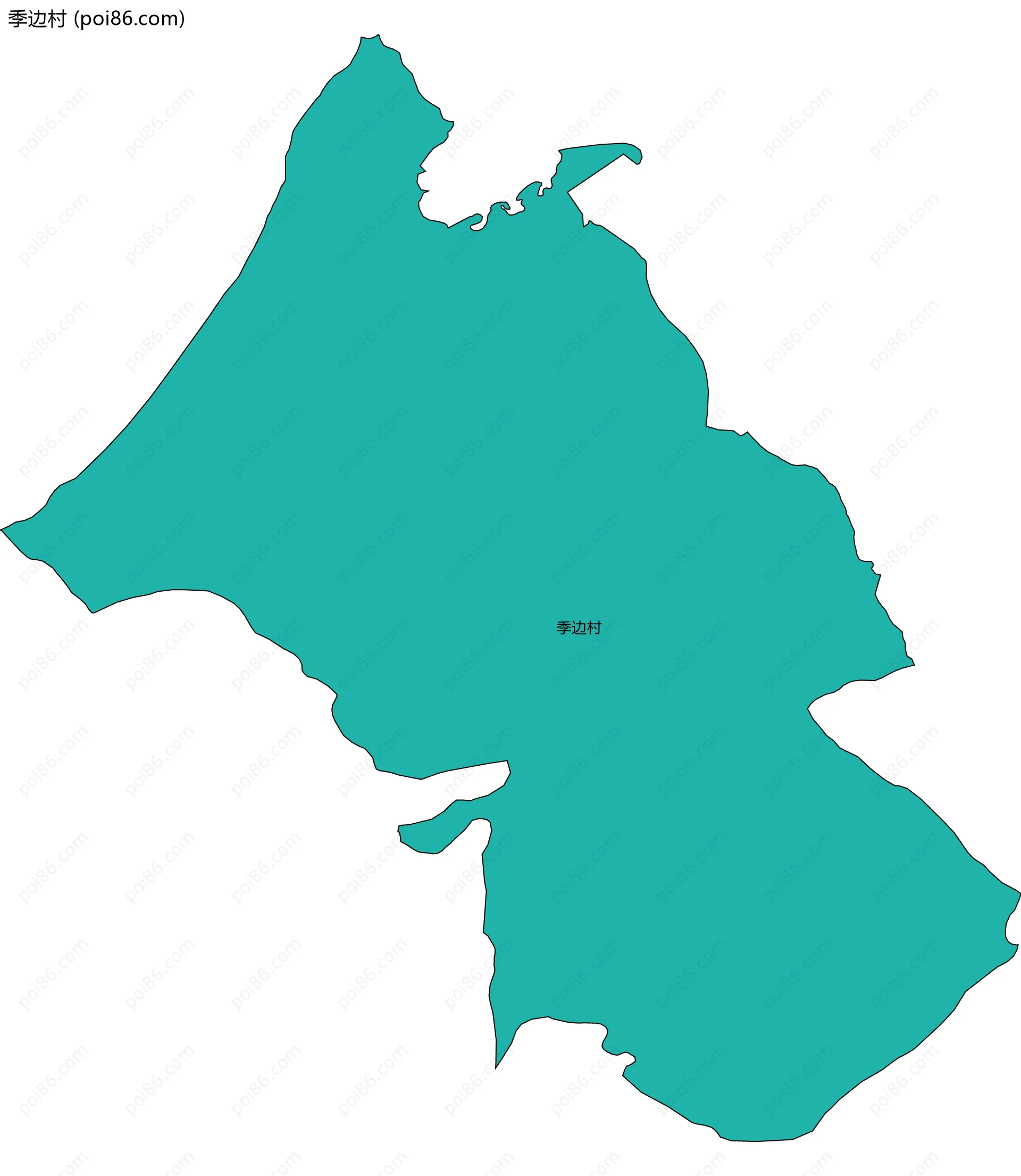 季边村边界地图