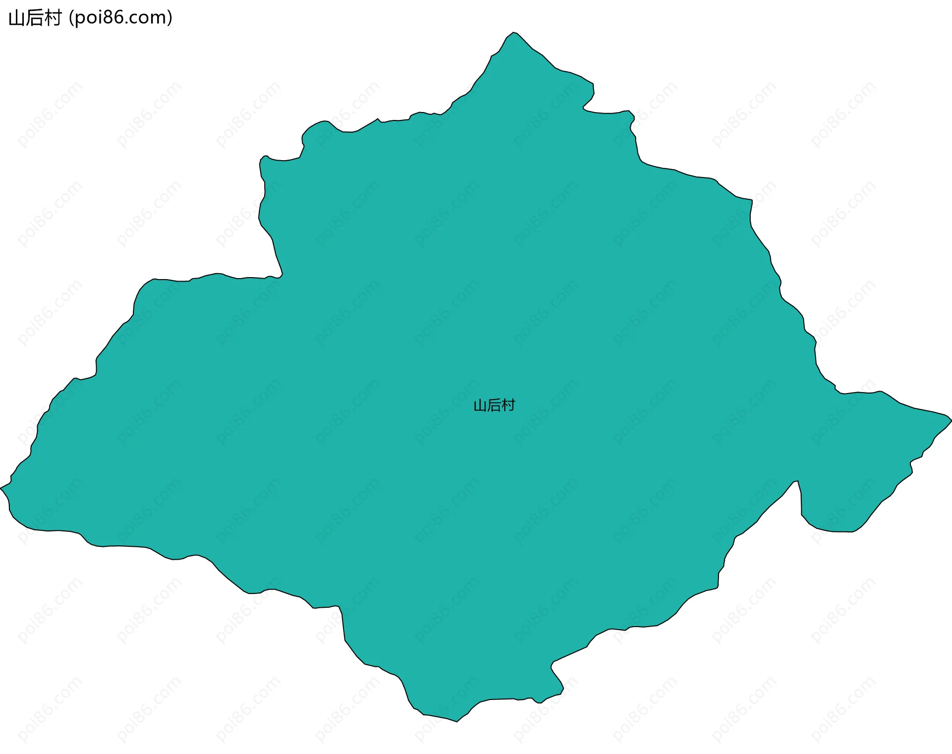 山后村边界地图