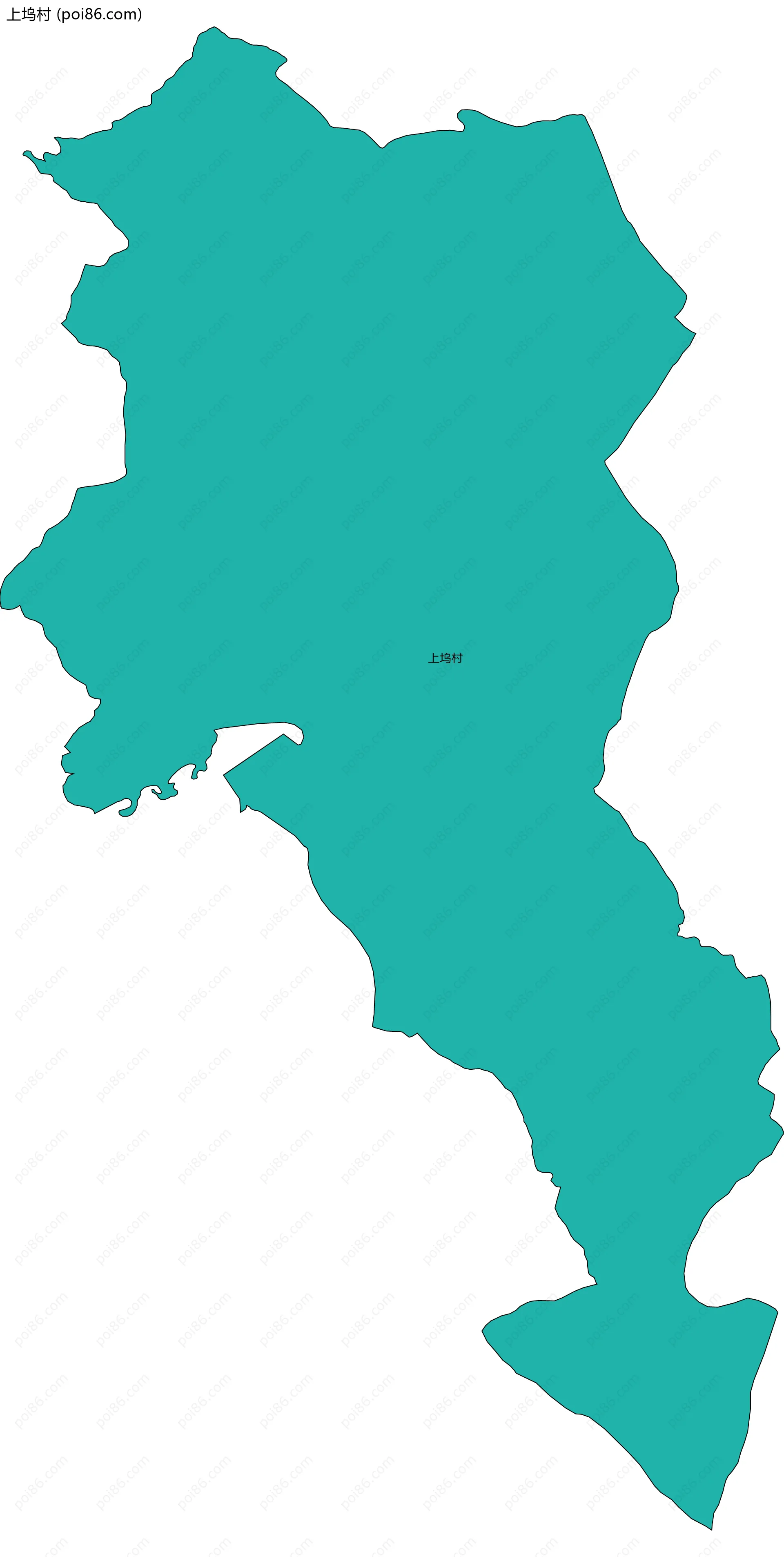 上坞村边界地图