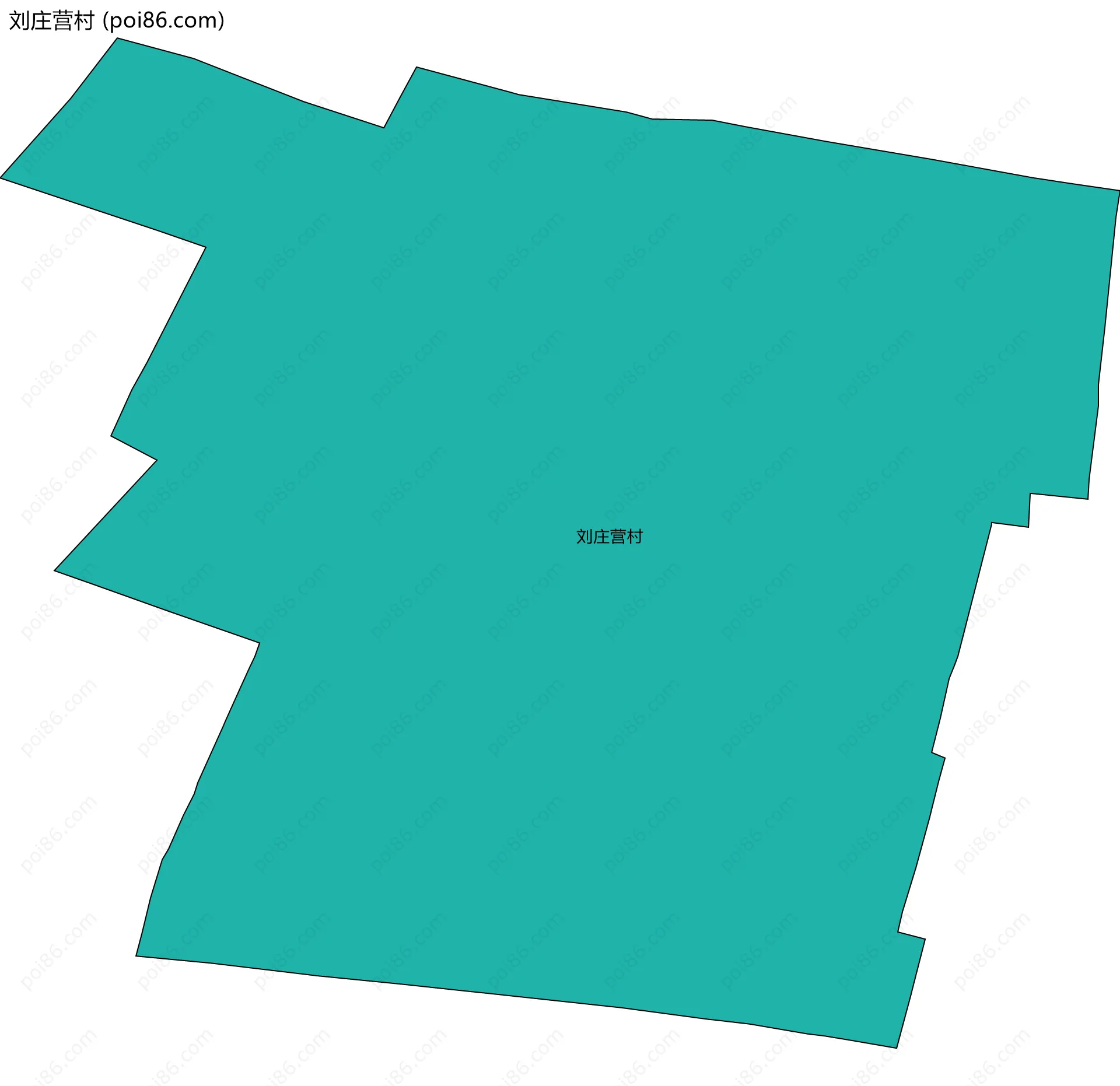 刘庄营村边界地图