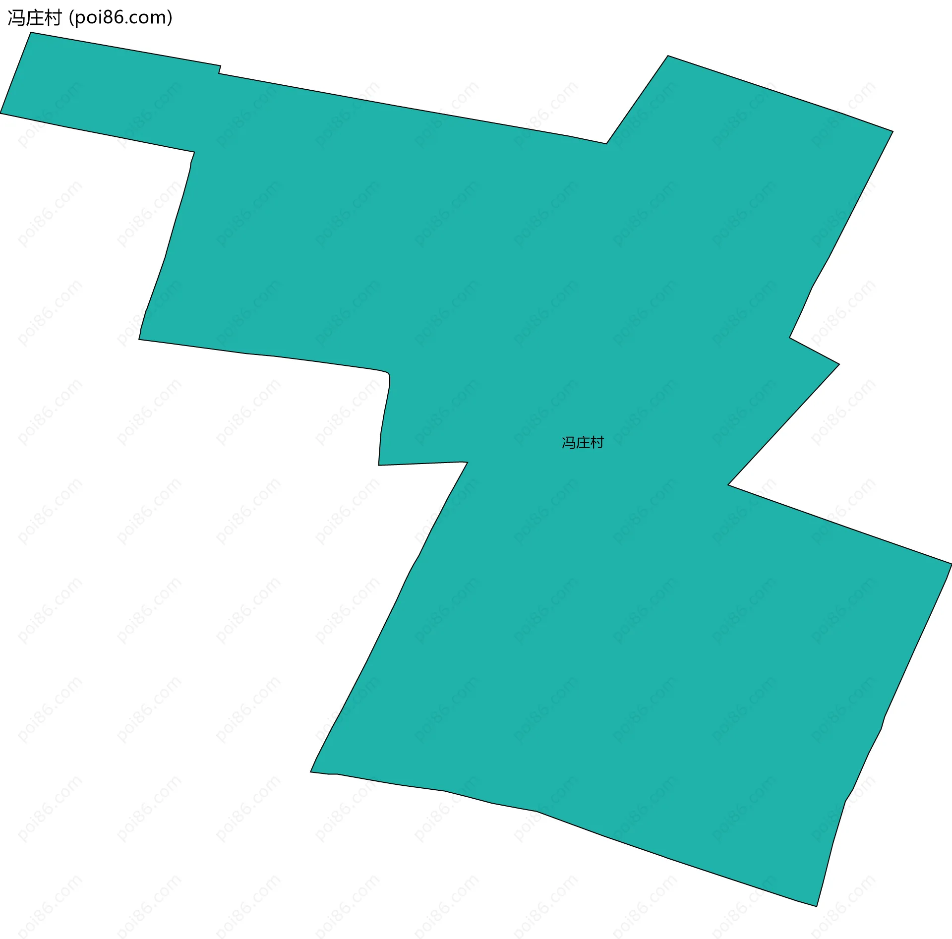 冯庄村边界地图