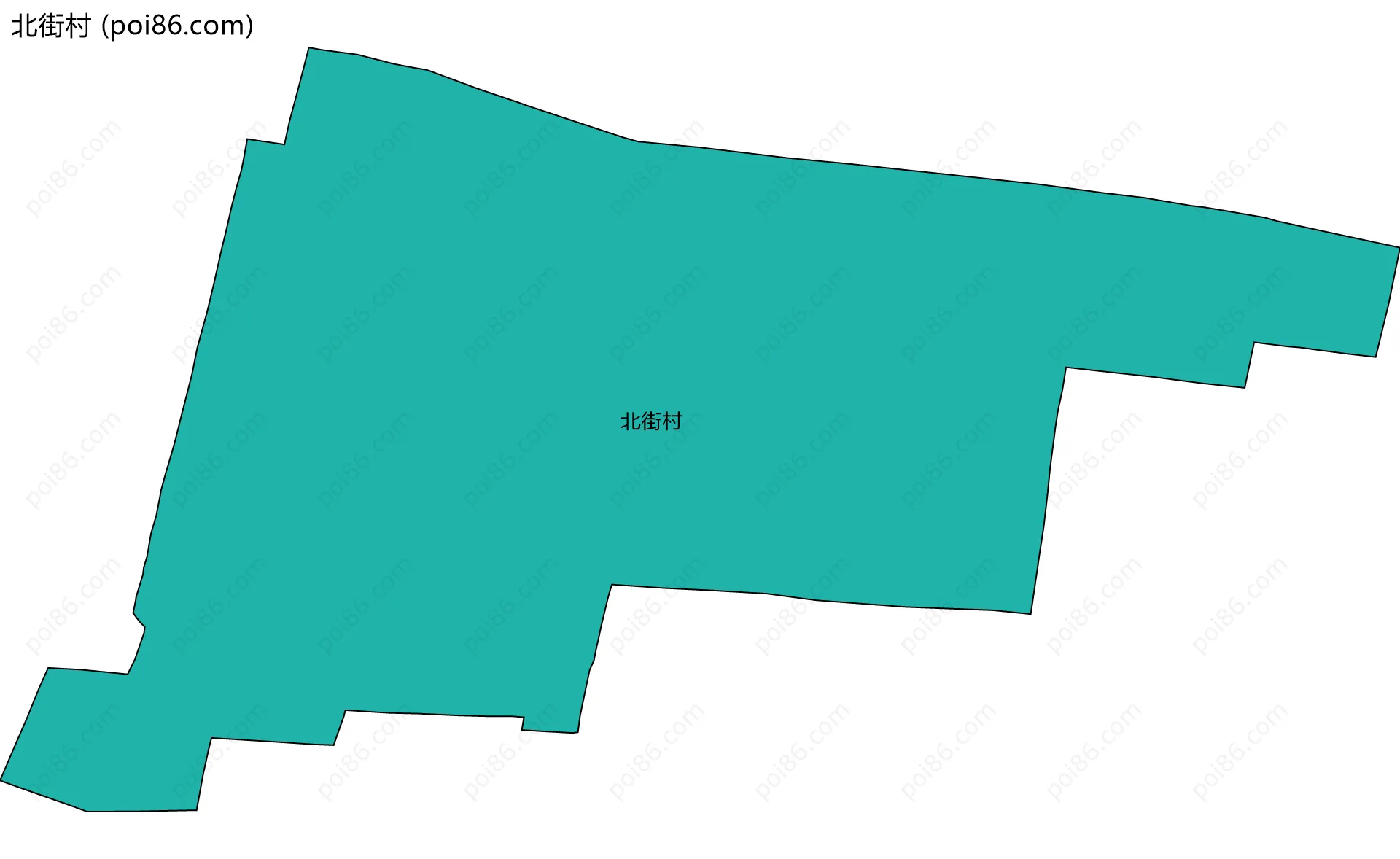 北街村边界地图