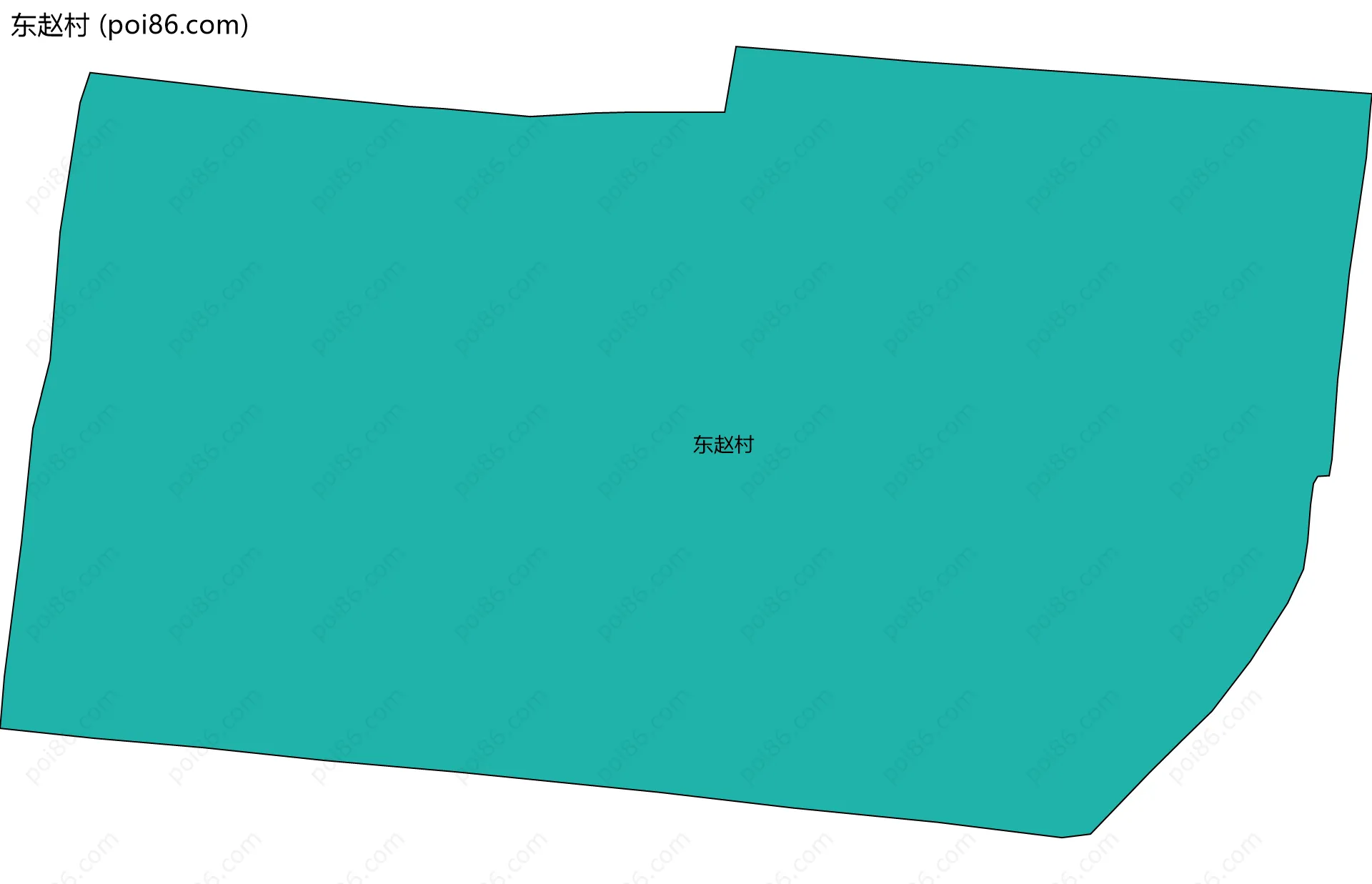 东赵村边界地图