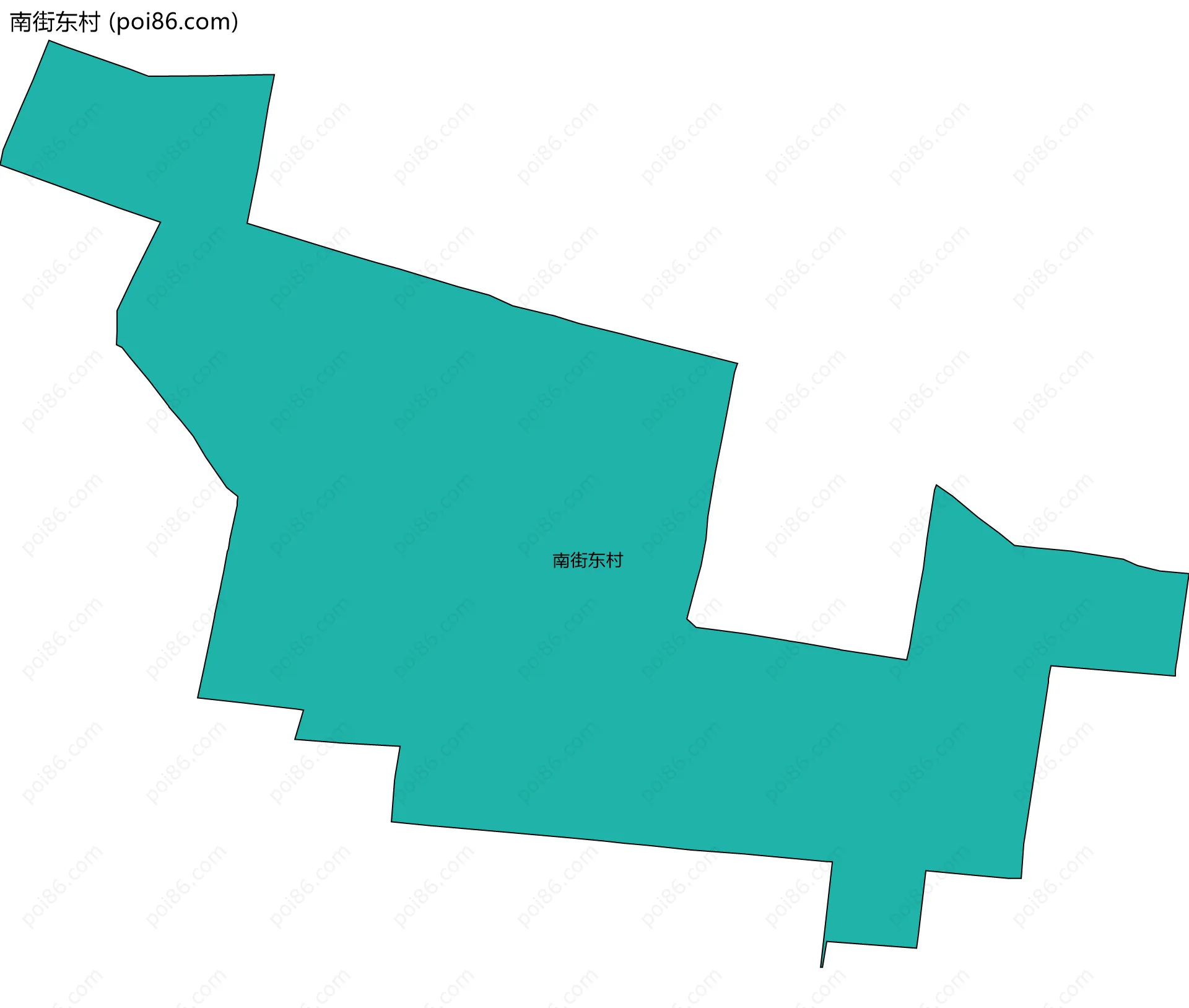 南街东村边界地图