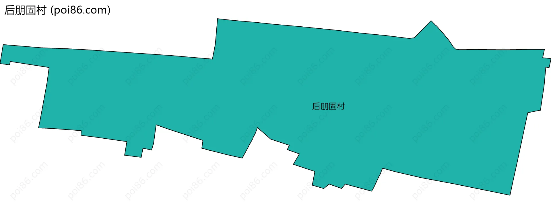 后朋固村边界地图