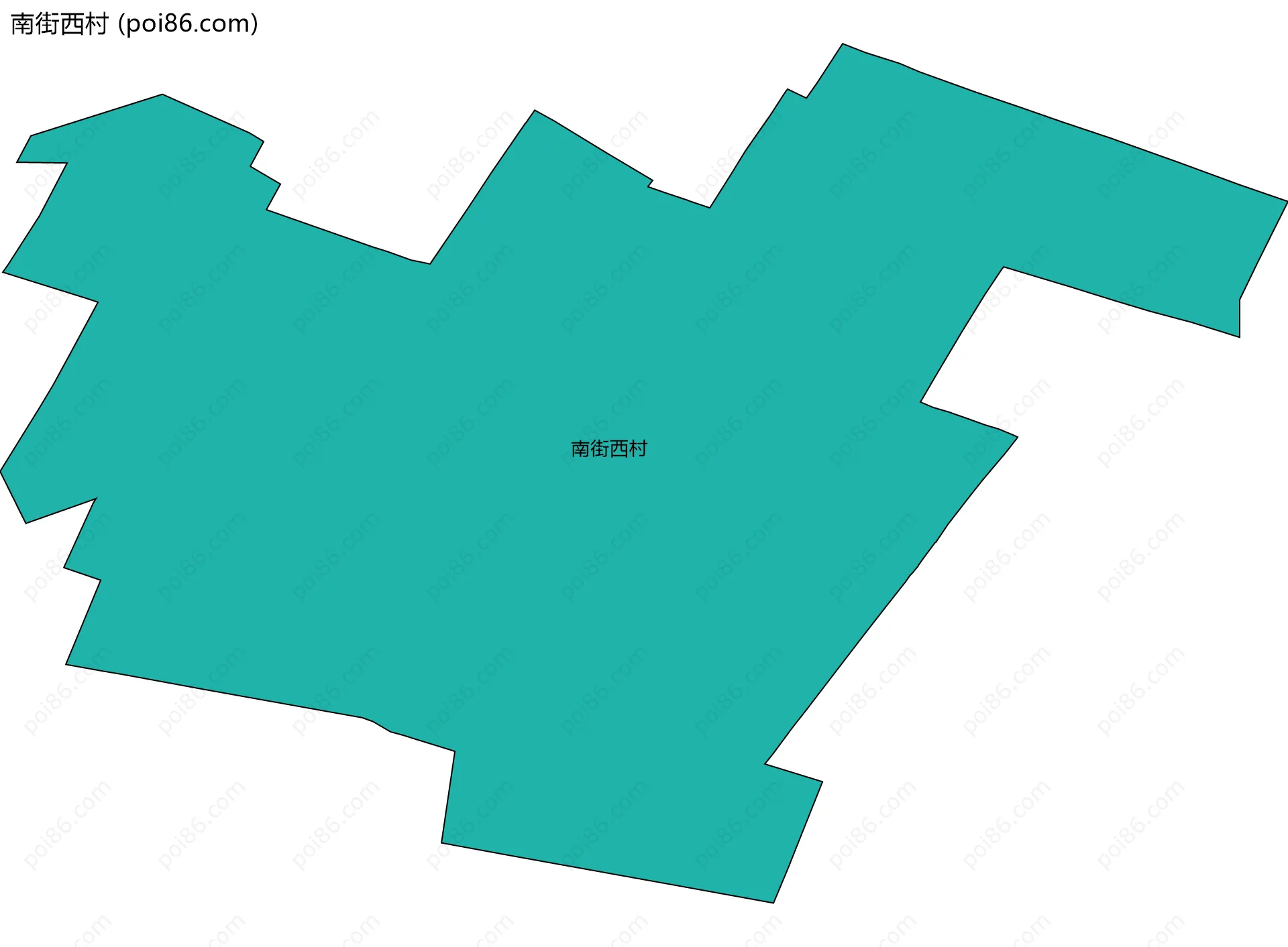 南街西村边界地图