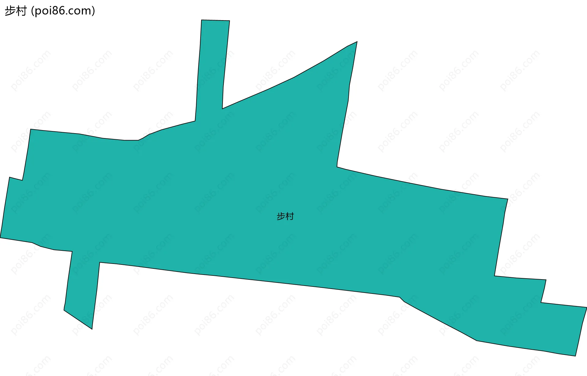 步村边界地图